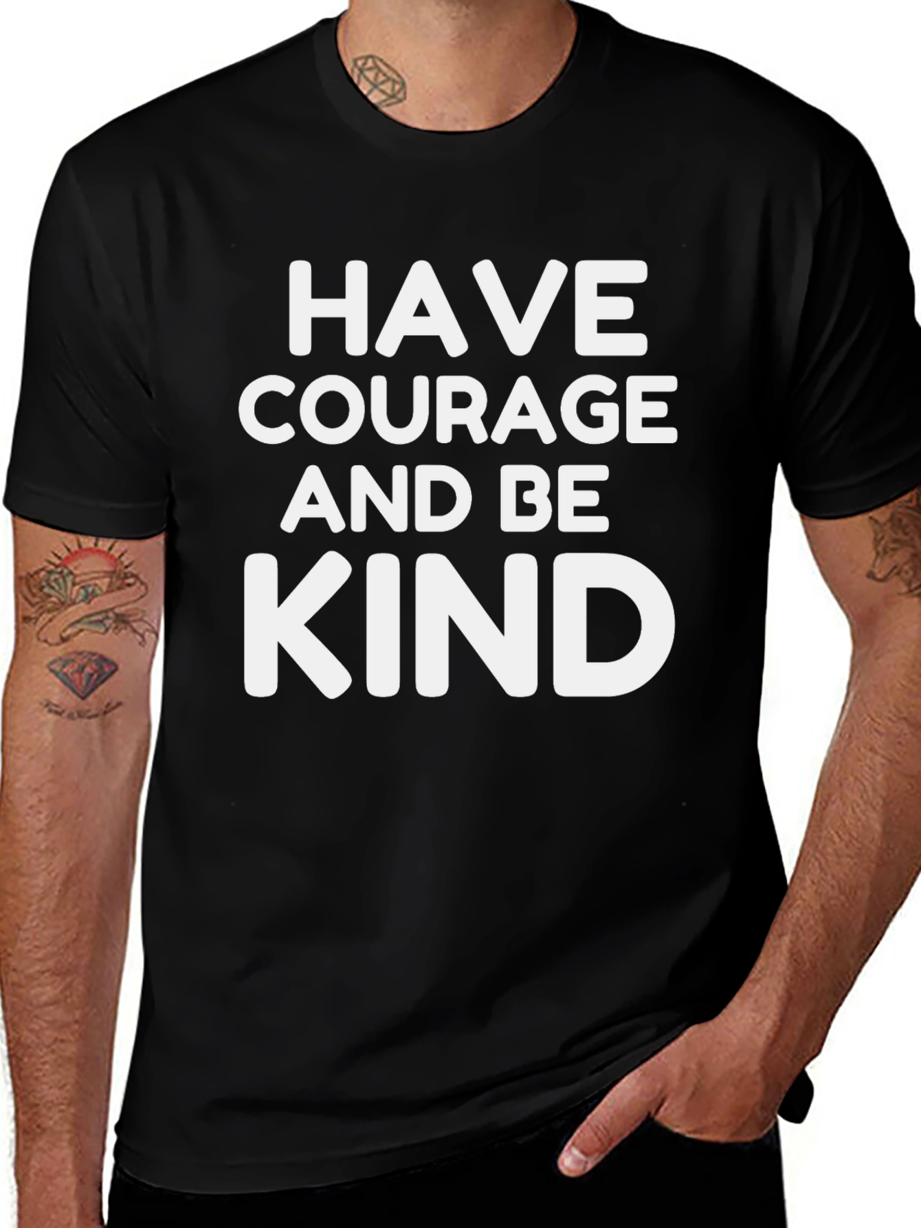 Variant 9 of Courage and Kindness Black T-Shirt