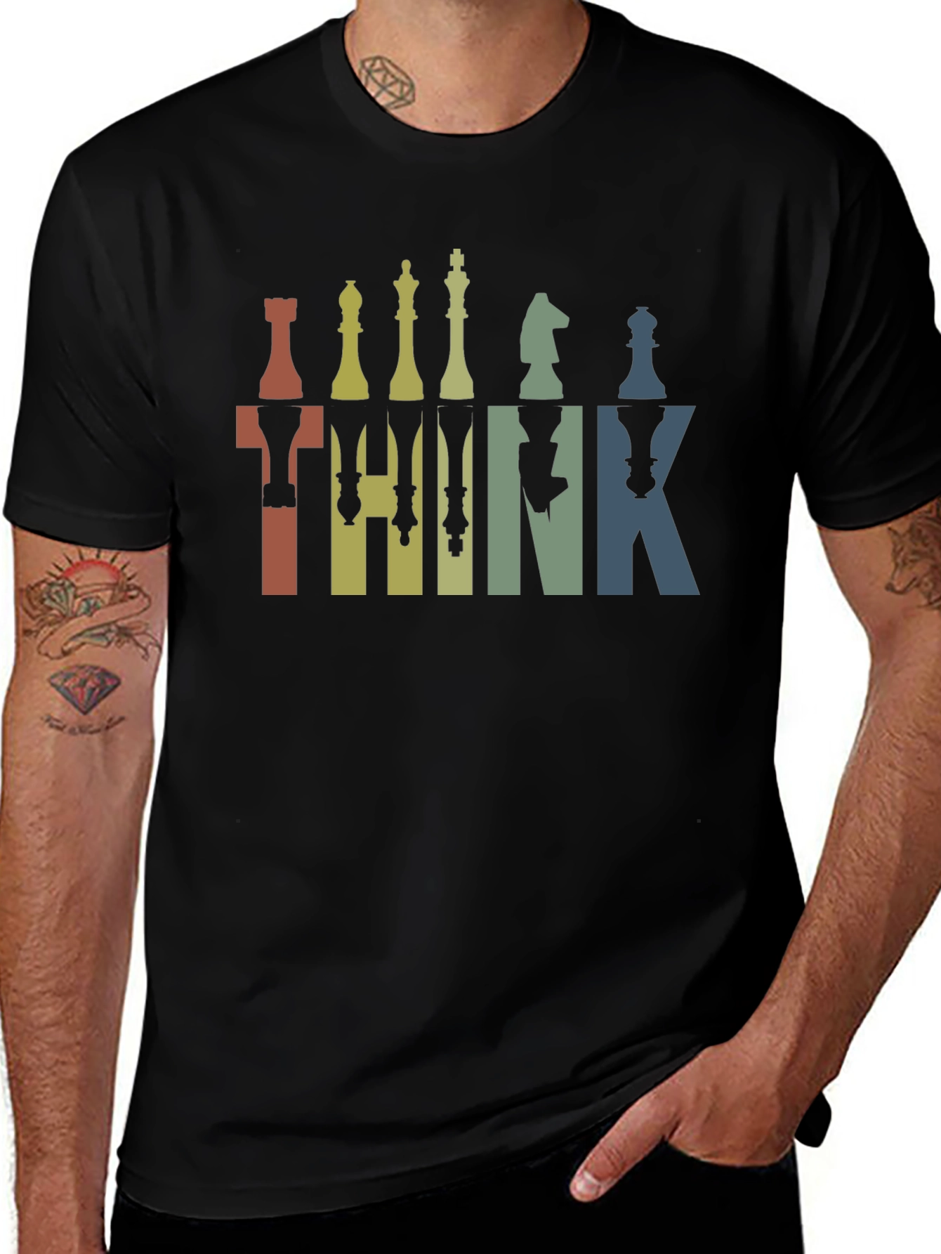 Variant 9 of Chess Think T-Shirt - Strategic Style