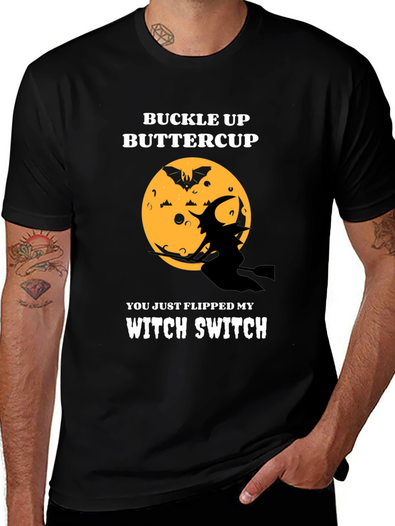 Buckle Up Buttercup Halloween Graphic Tee