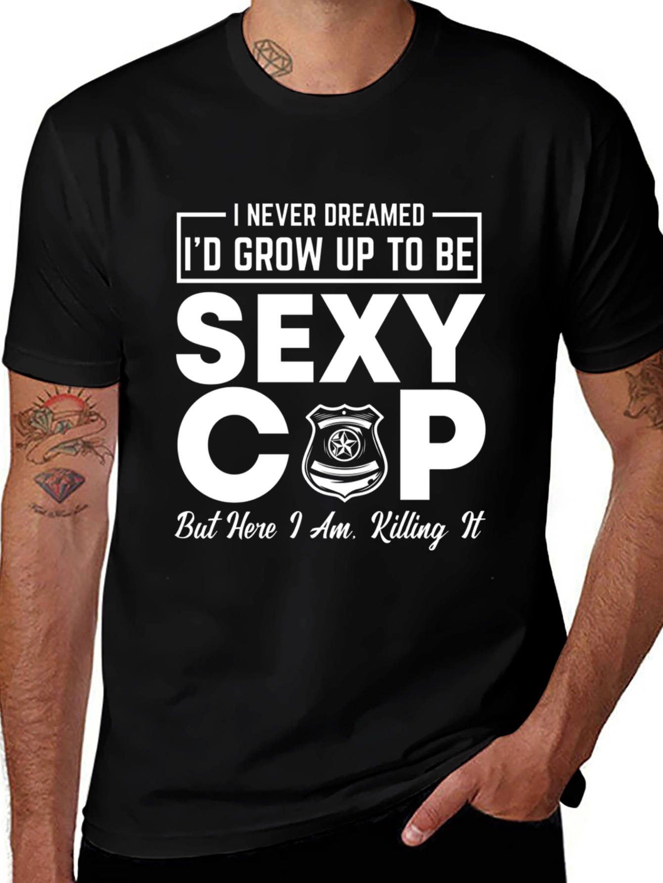 Variant 28 of Sexy Cop T-Shirt - Funny Graphic Tee for Police