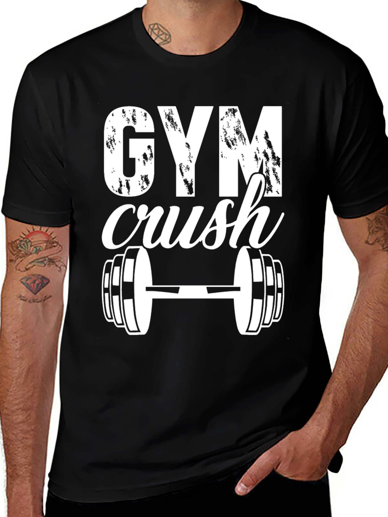 Variant 24 of Gym Crush Graphic Tee - Workout Apparel