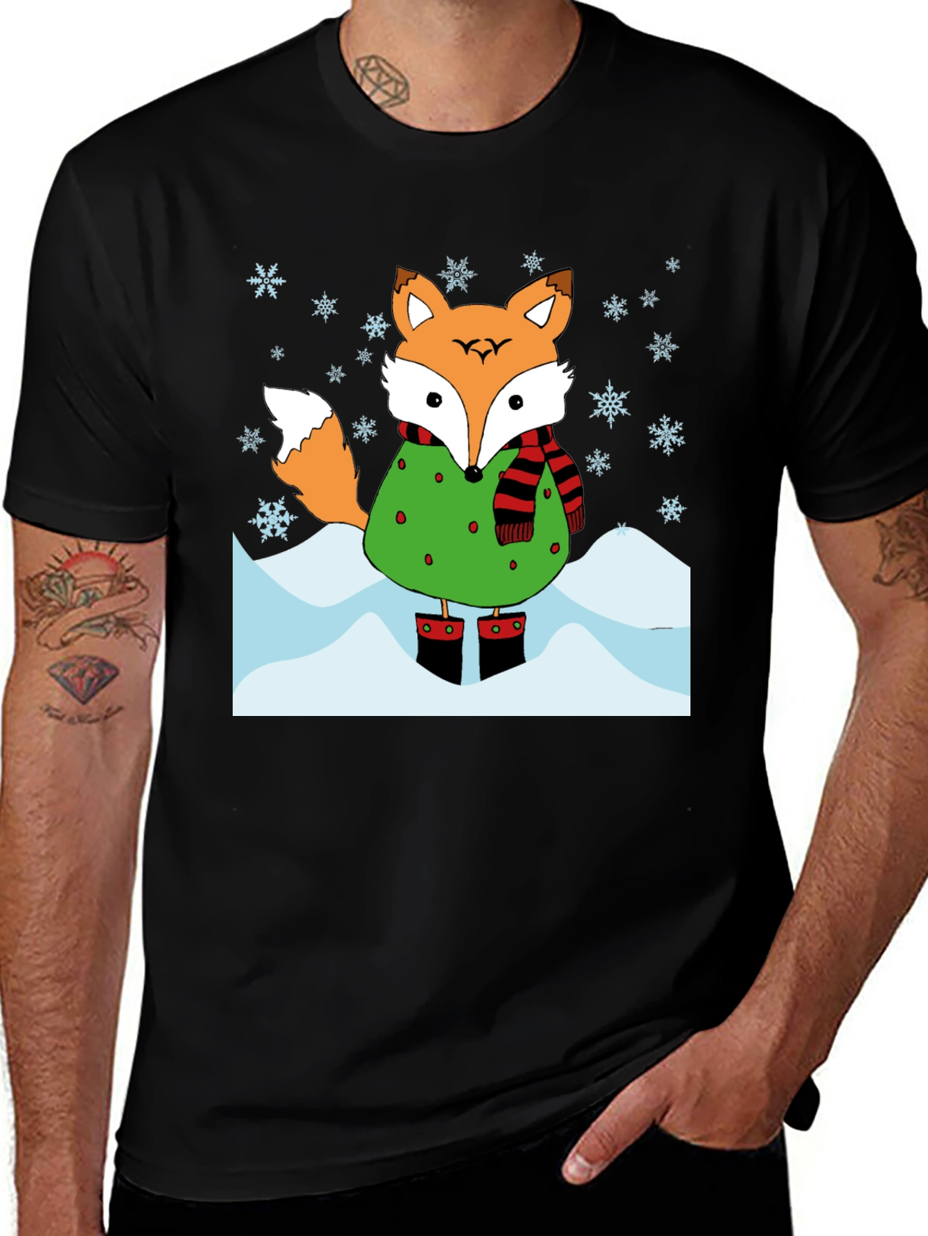 Variant 7 of Winter Fox Graphic T-Shirt