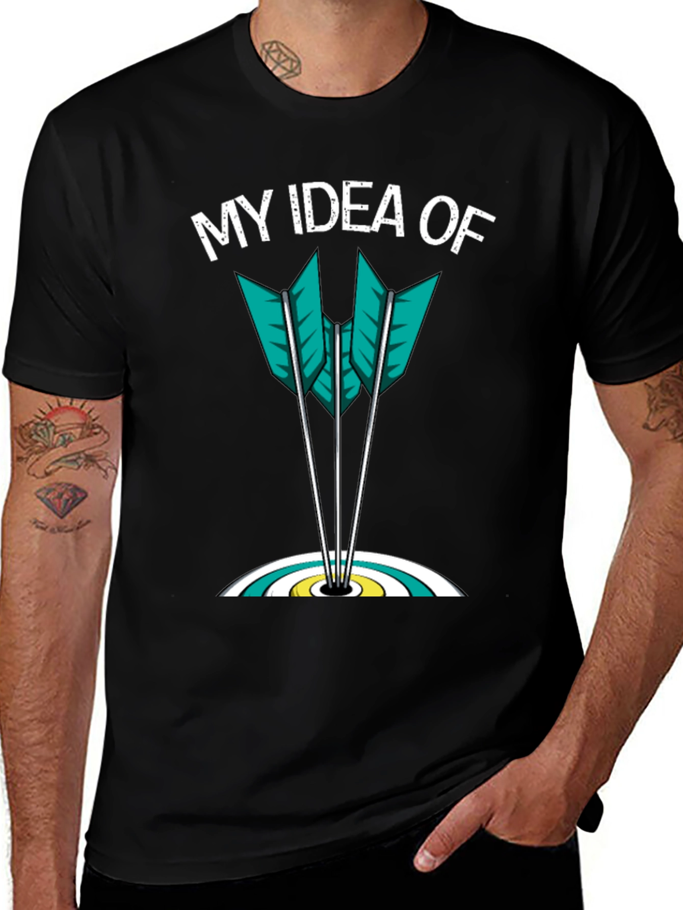 Variant 23 of My Idea Of Archery Arrows Target Graphic T-Shirt