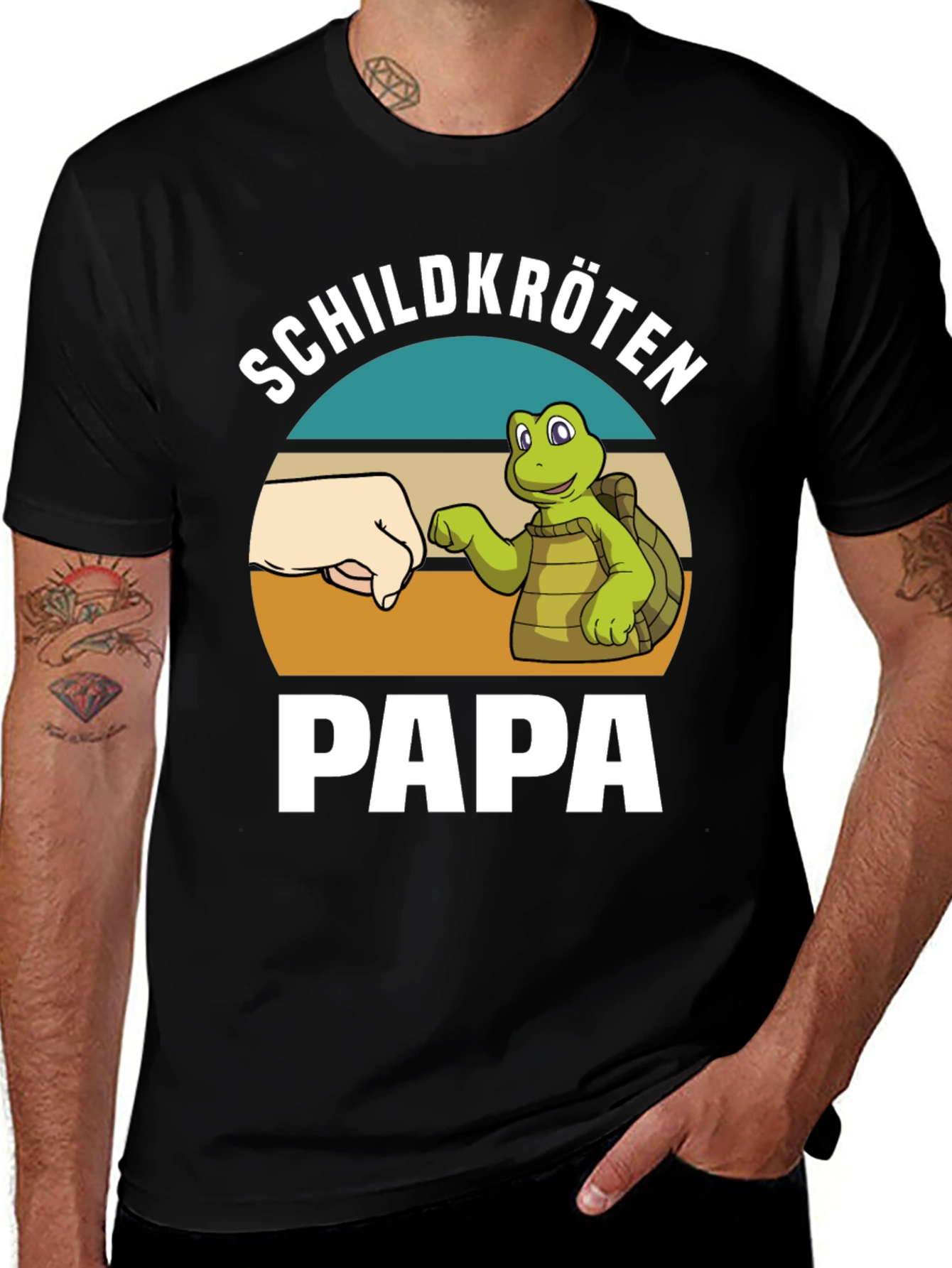 Variant 21 of Schildkröten Papa T-Shirt - Turtle Dad Tee