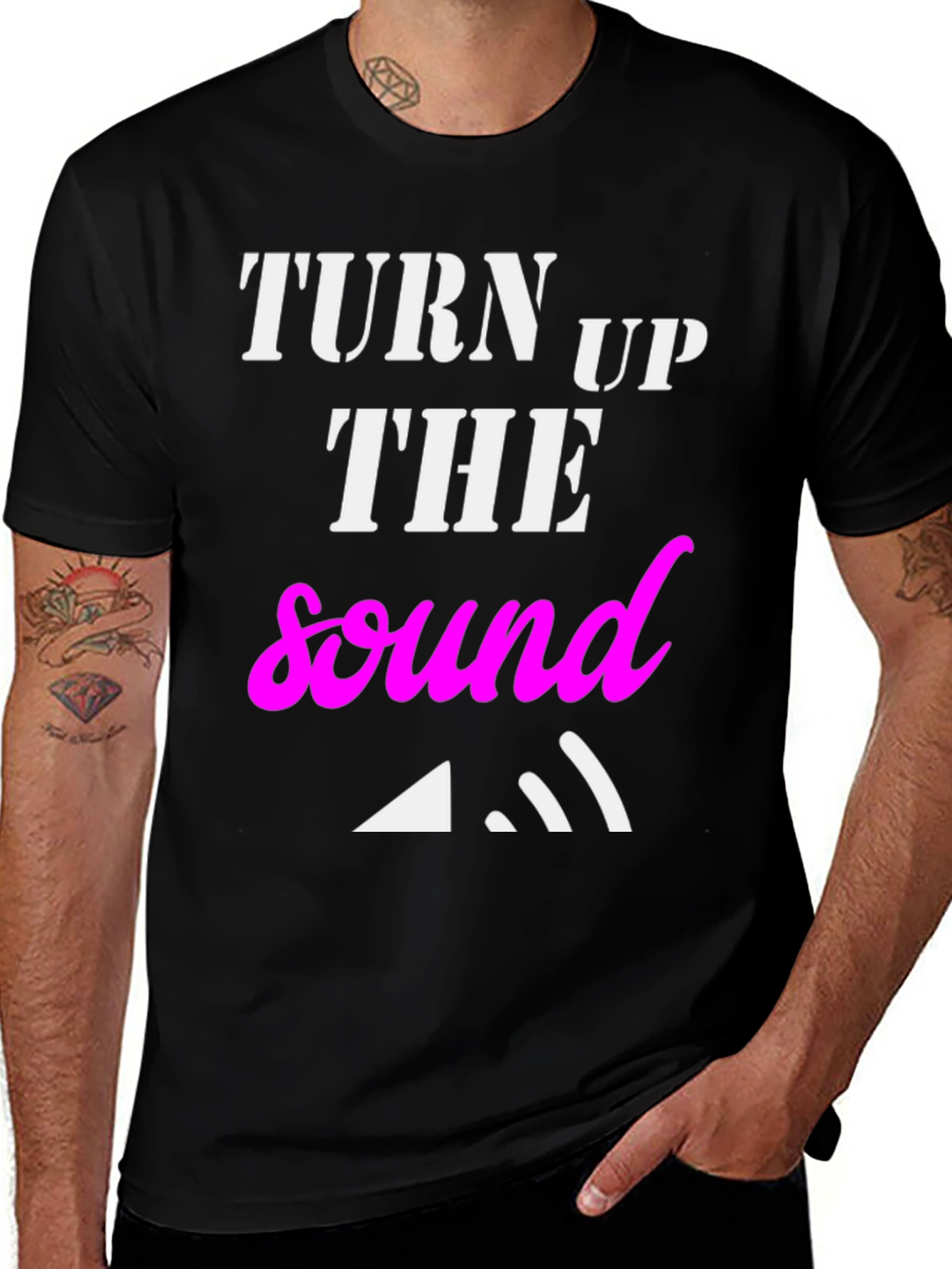 Variant 7 of Turn Up The Sound Graphic T-Shirt
