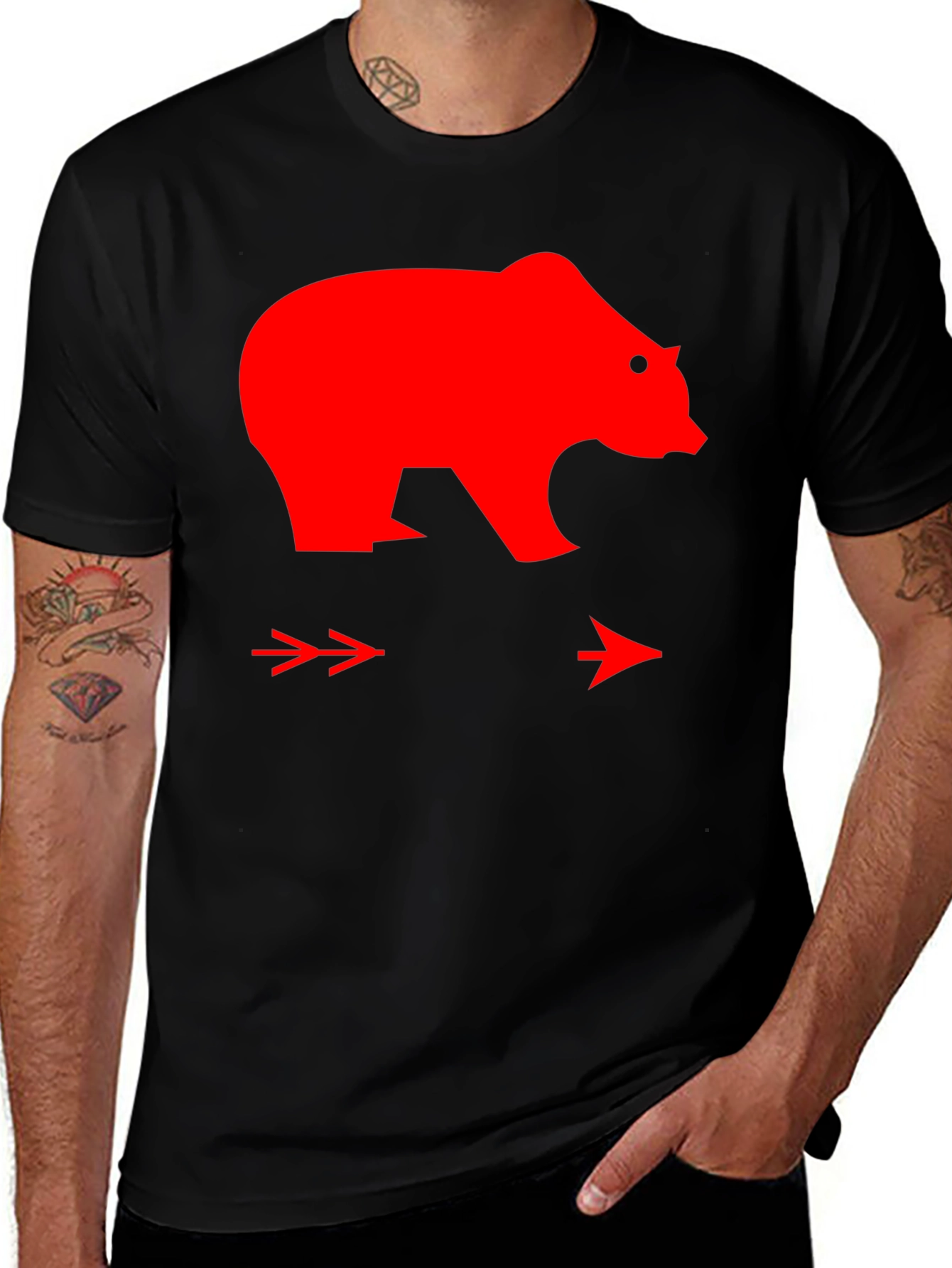 Variant 27 of Red Bear Graphic Tee