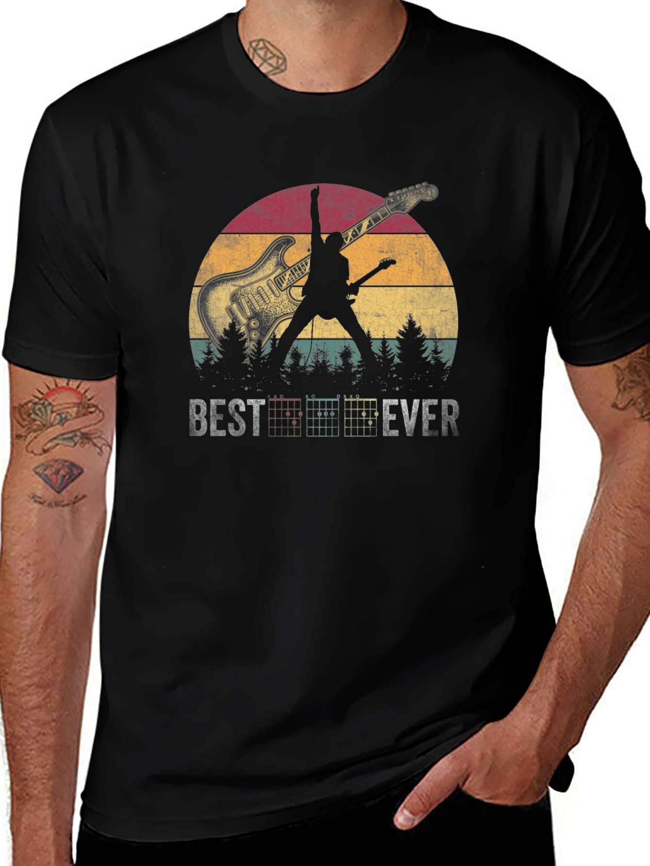 Best Ever Guitarist Silhouette T-Shirt