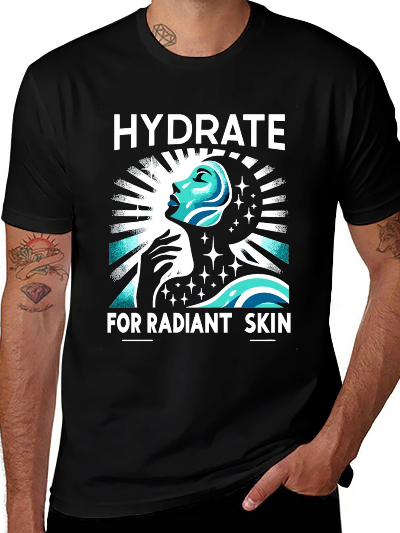 Variant 24 of Hydrate for Radiant Skin Graphic T-Shirt