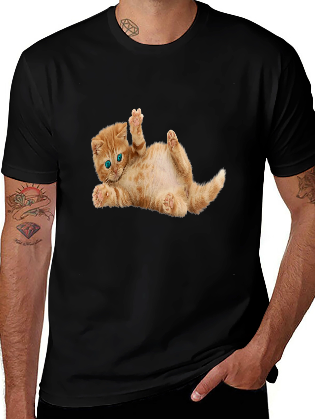 Variant 9 of Cute Kitten Graphic T-Shirt
