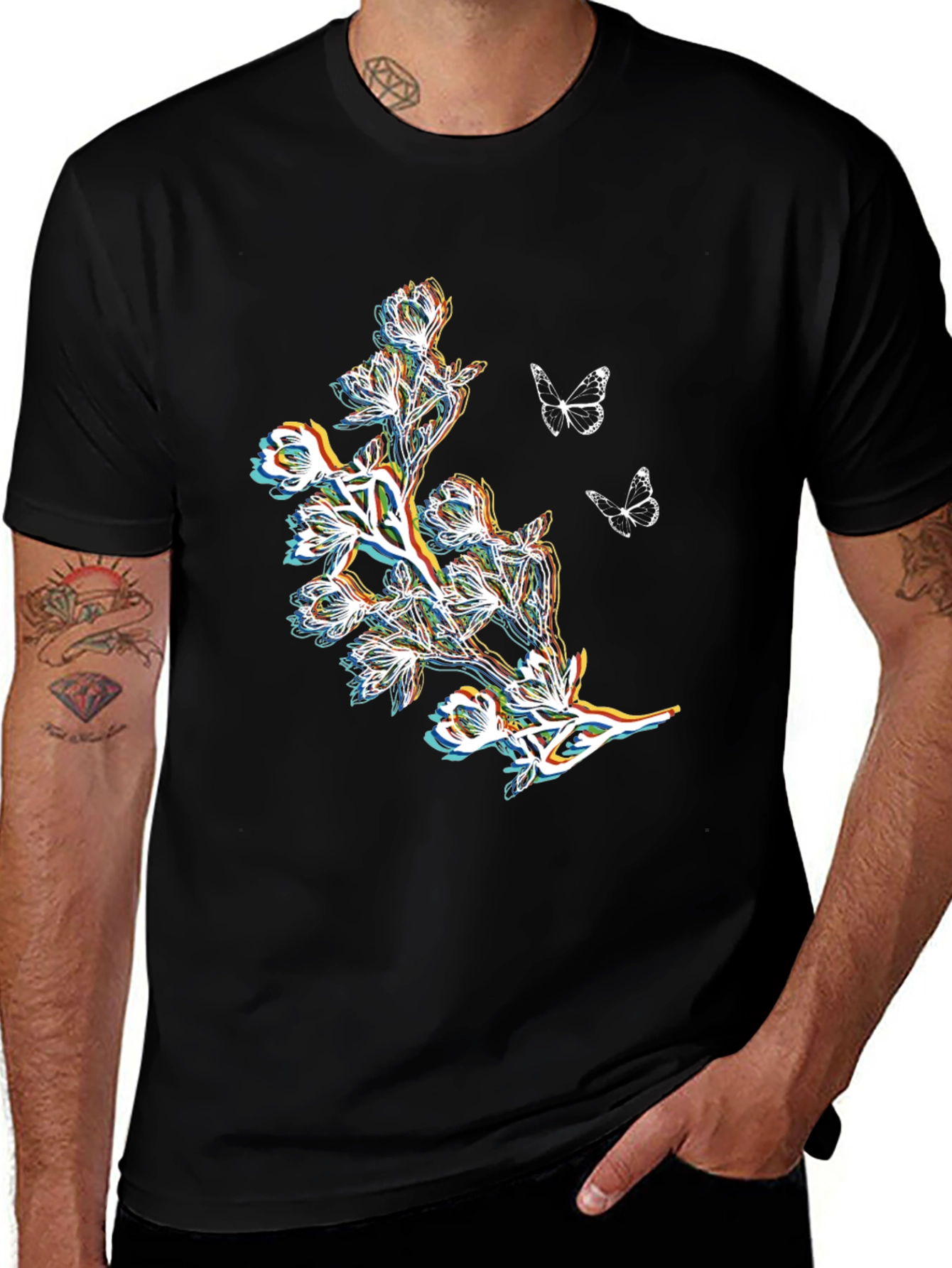 Variant 26 of Botanical Butterfly Graphic Tee