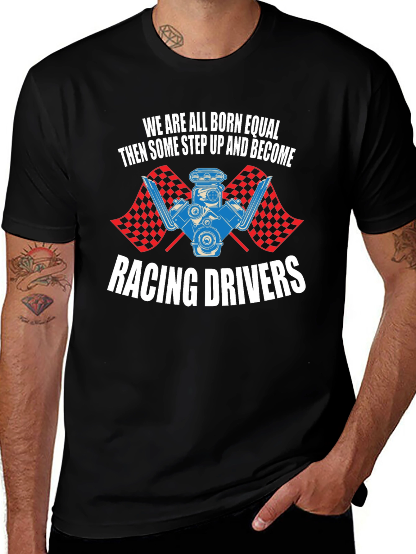 Variant 4 of Racing Driver Graphic Tee