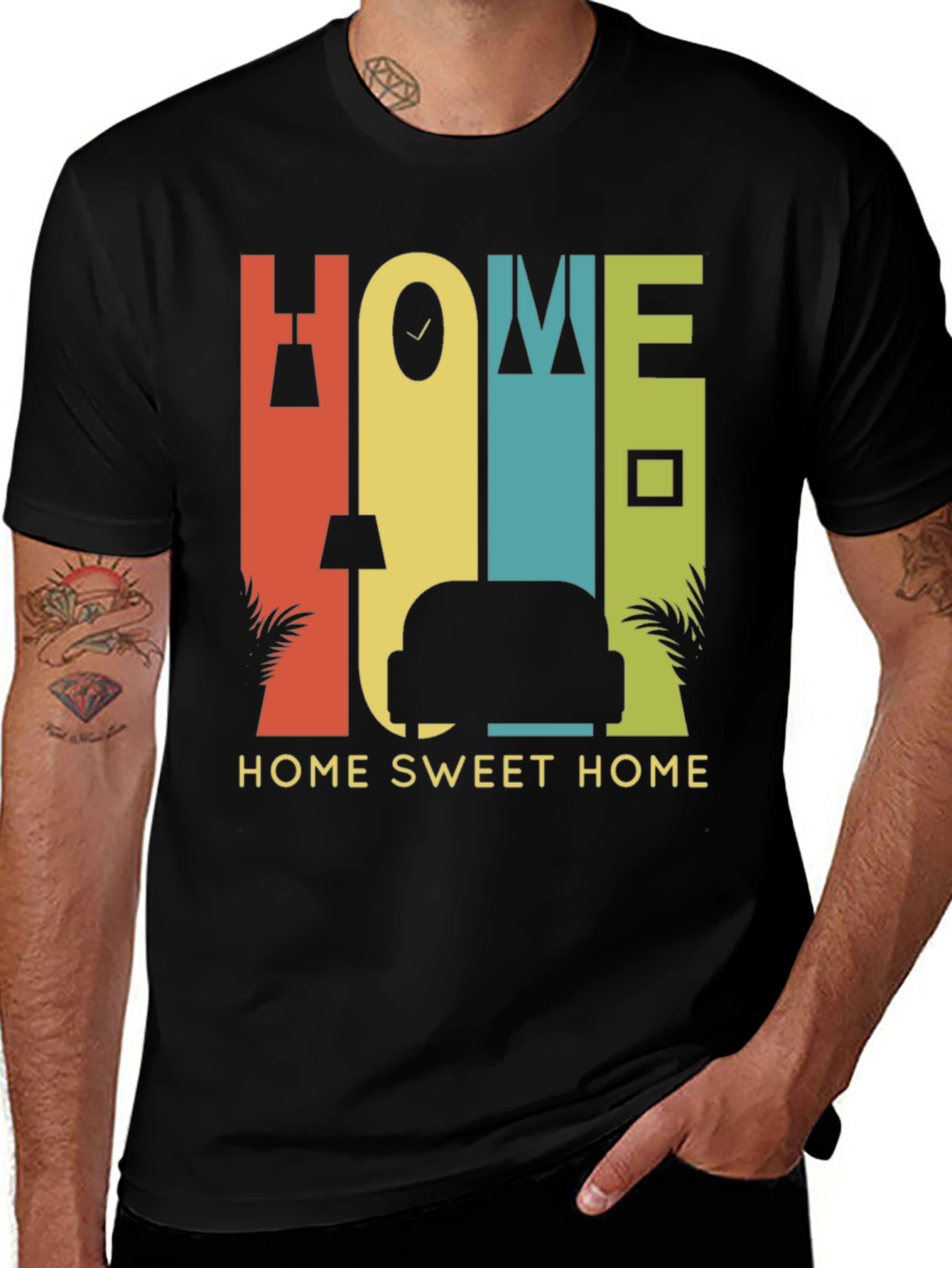 Variant 23 of Home Sweet Home Graphic Tee - Stylish Comfort