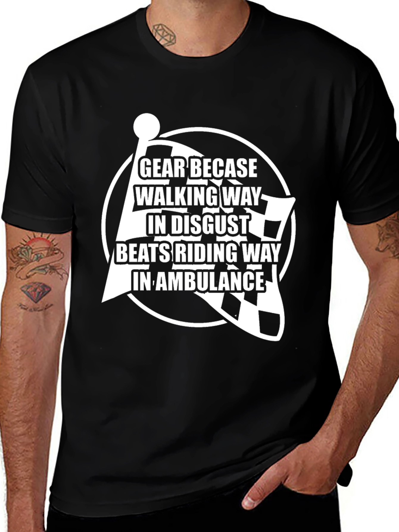 Variant 17 of Gear Because Walking Way T-Shirt