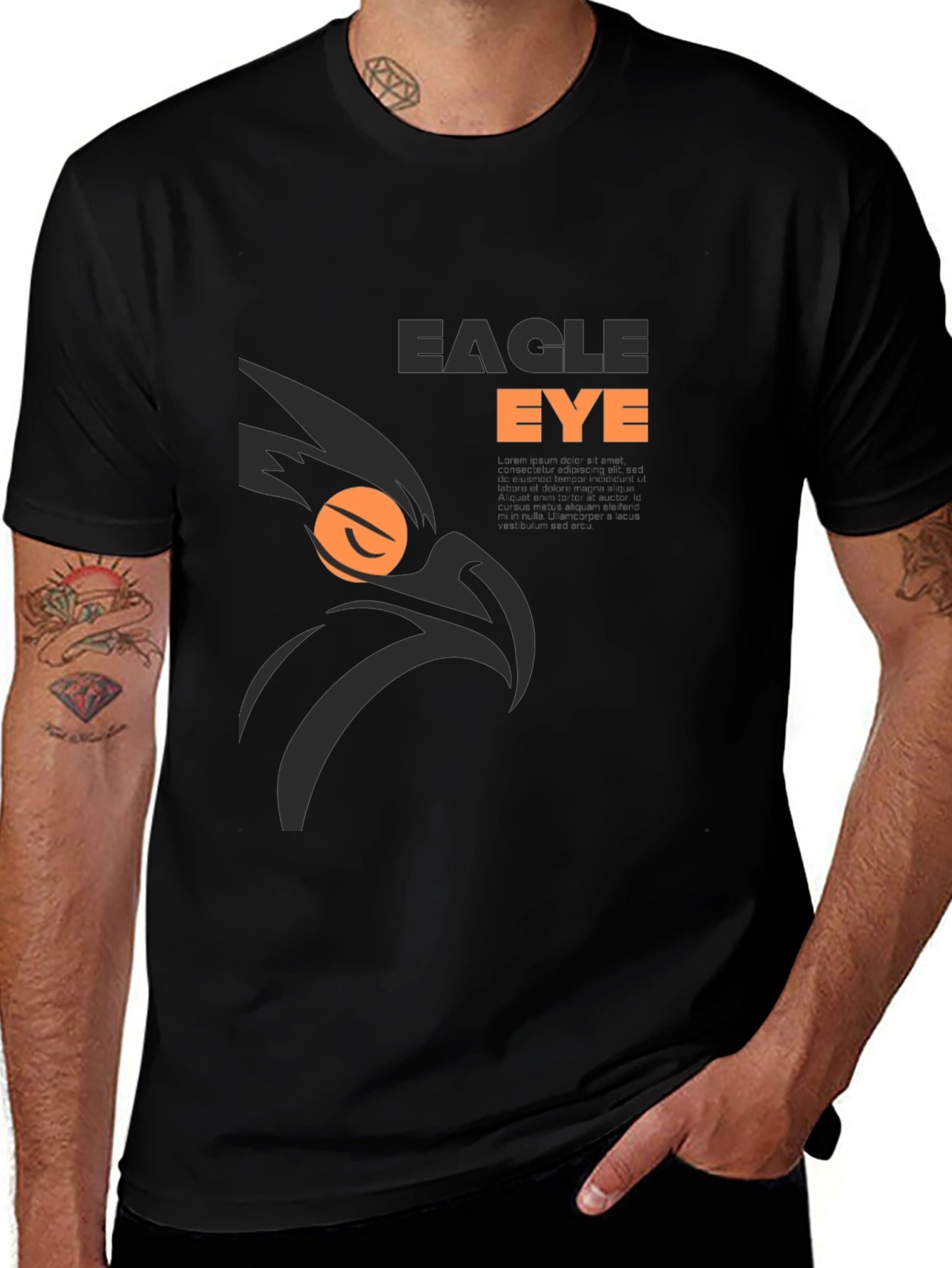 Variant 17 of Eagle Eye Graphic Print T-Shirt
