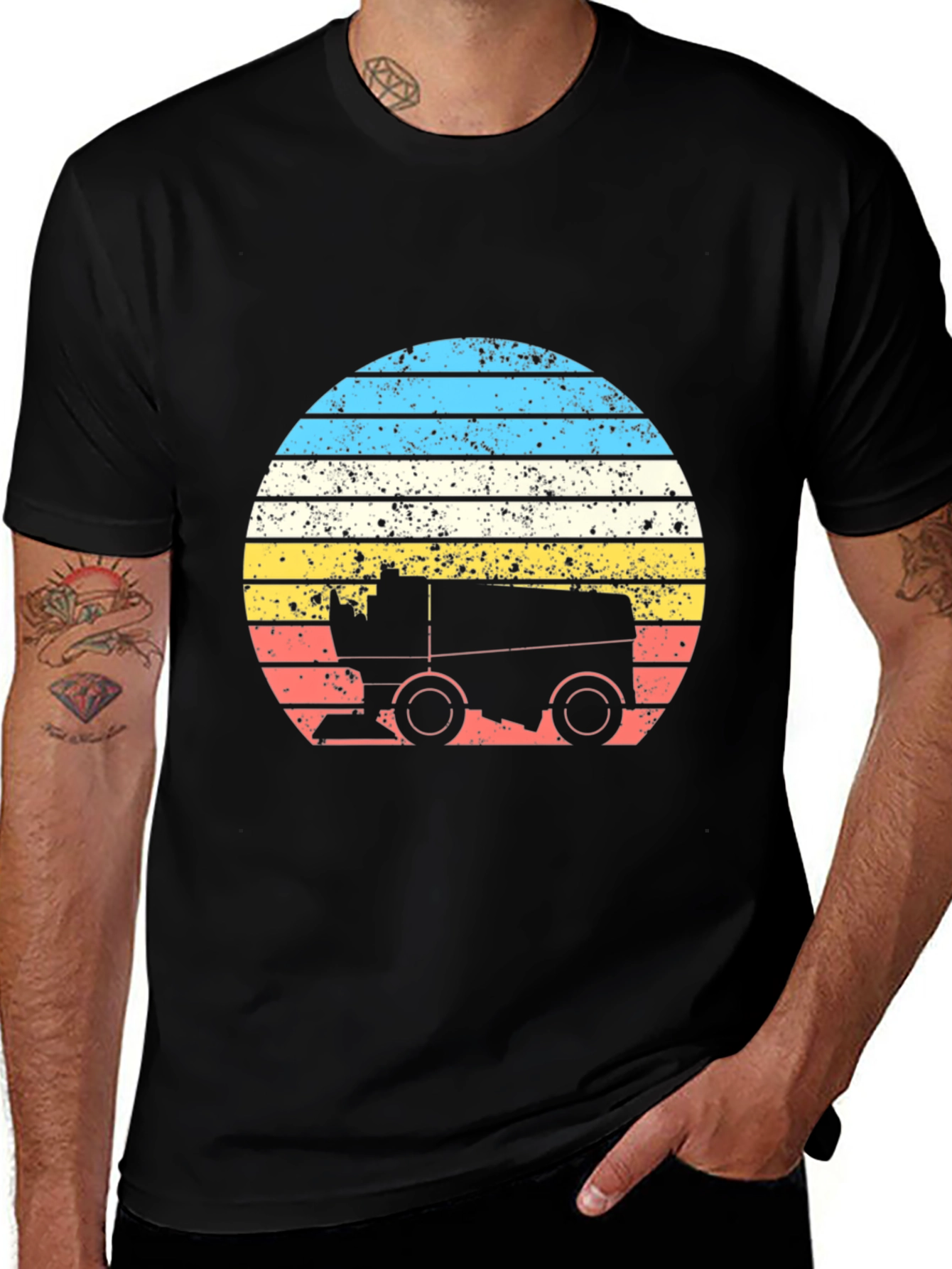 Retro Zamboni T-Shirt - Ice Resurfacer Vintage Style