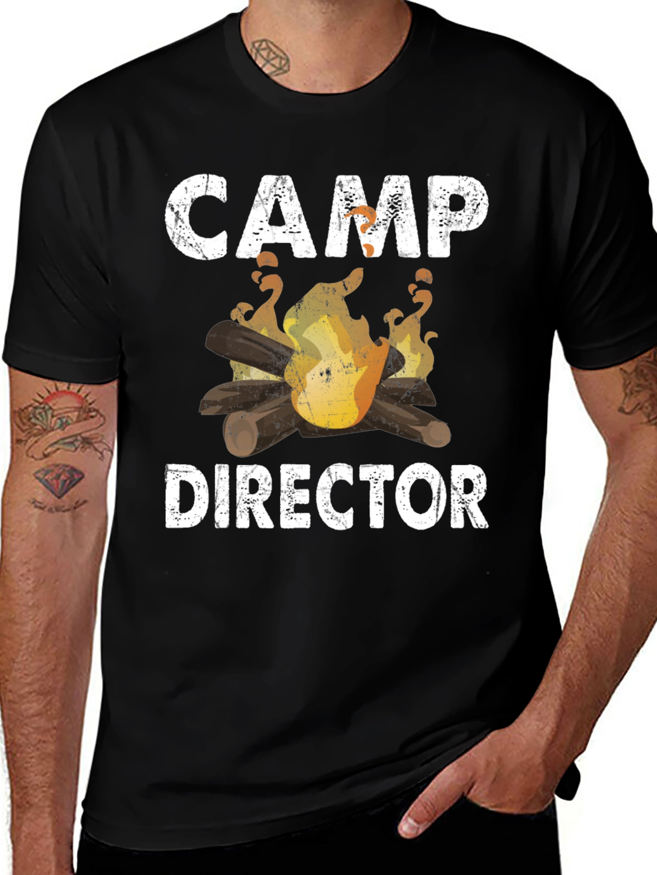 Camp Director T-Shirt - Bonfire Graphic Tee