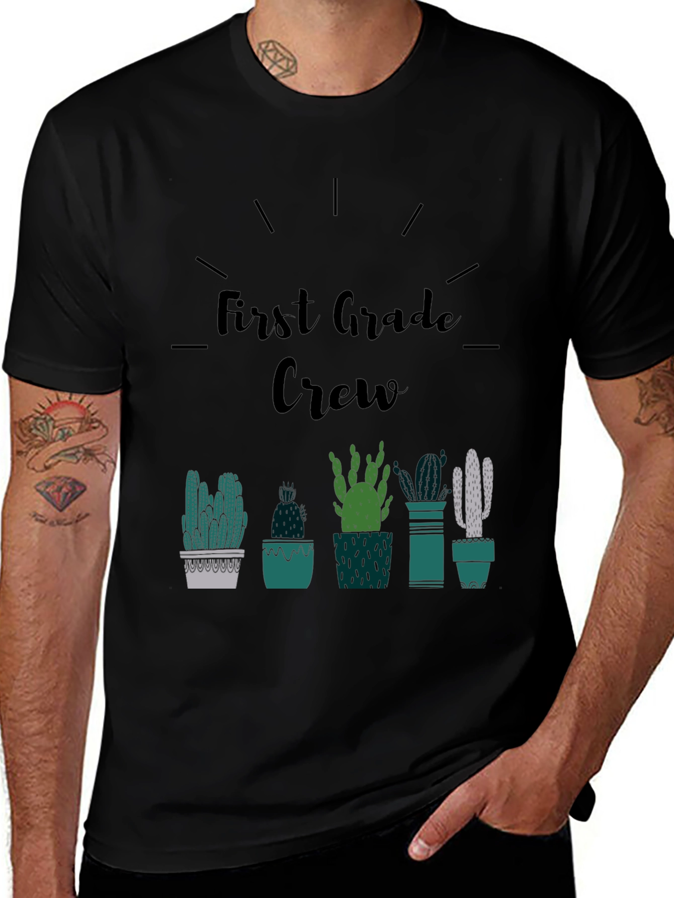 First Grade Crew Cactus T-Shirt