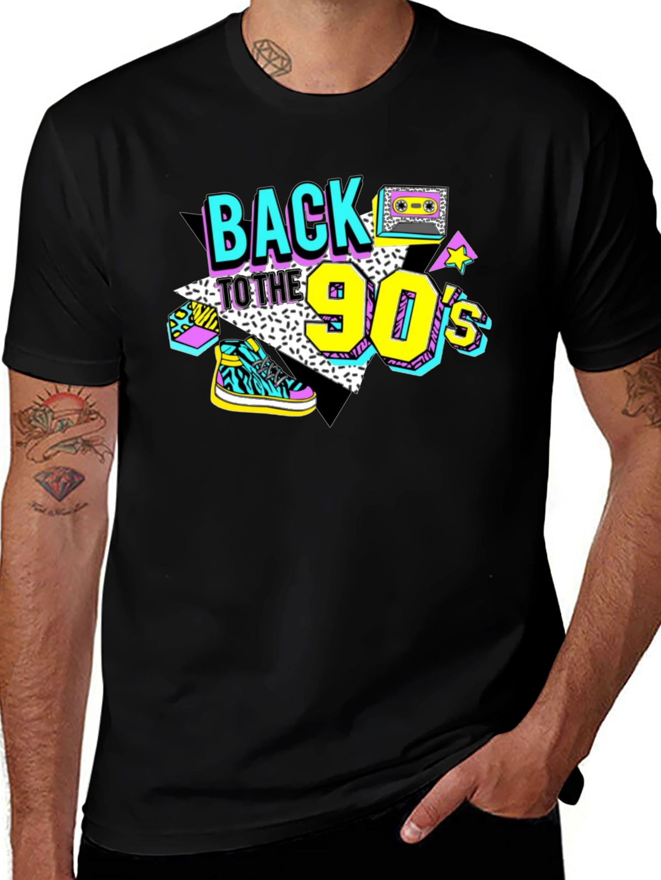 Back to the 90's Black T-Shirt
