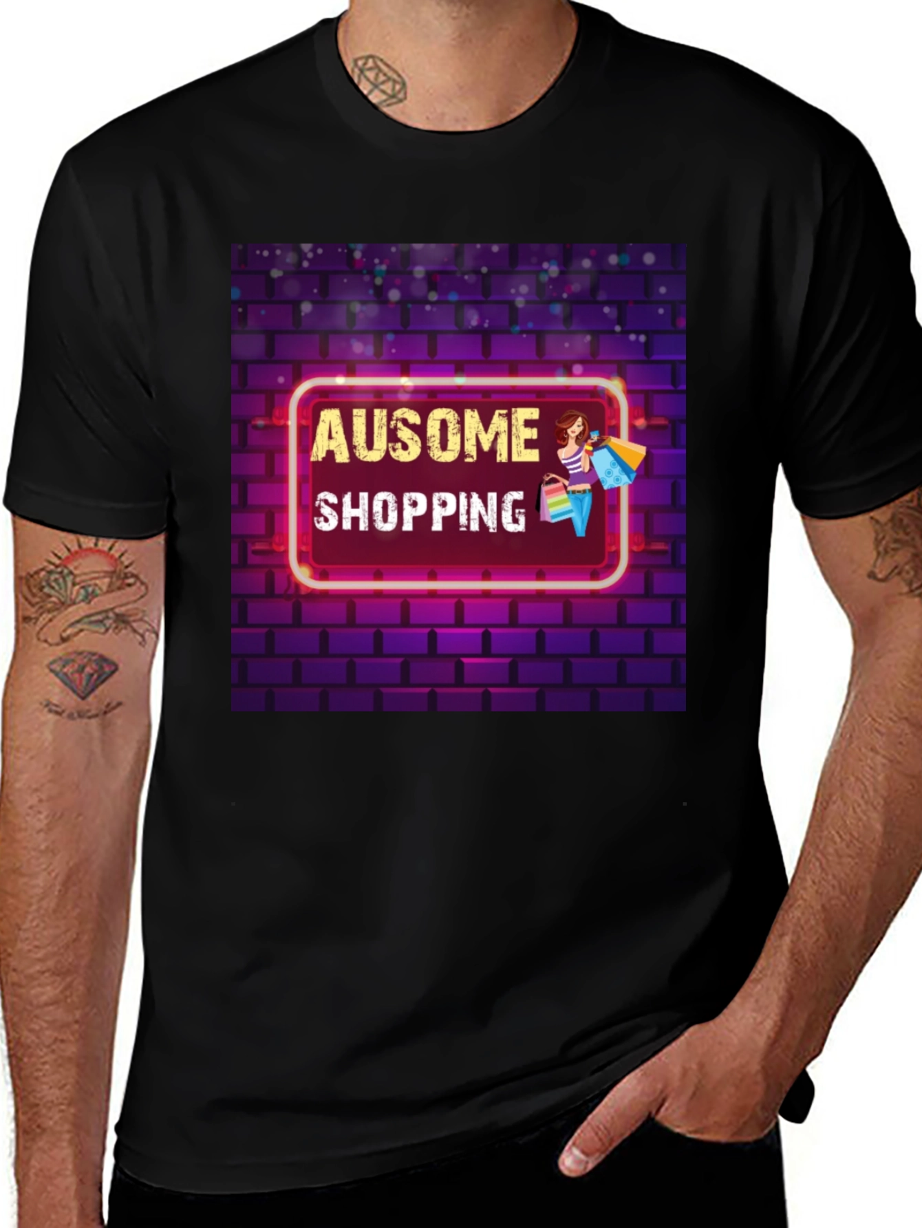 Ausome Shopping Graphic Tee