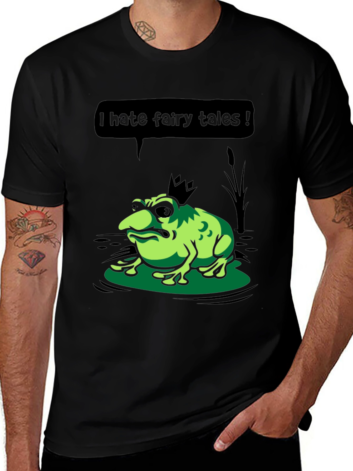 Variant 6 of Grumpy Frog Prince T-Shirt - I Hate Fairy Tales!