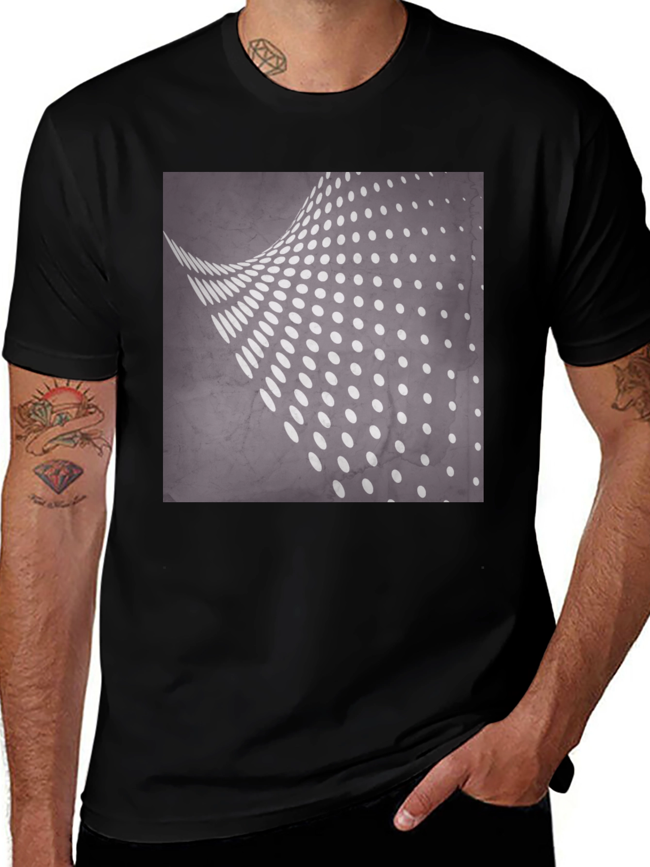 Variant 22 of Abstract Dot Pattern T-Shirt