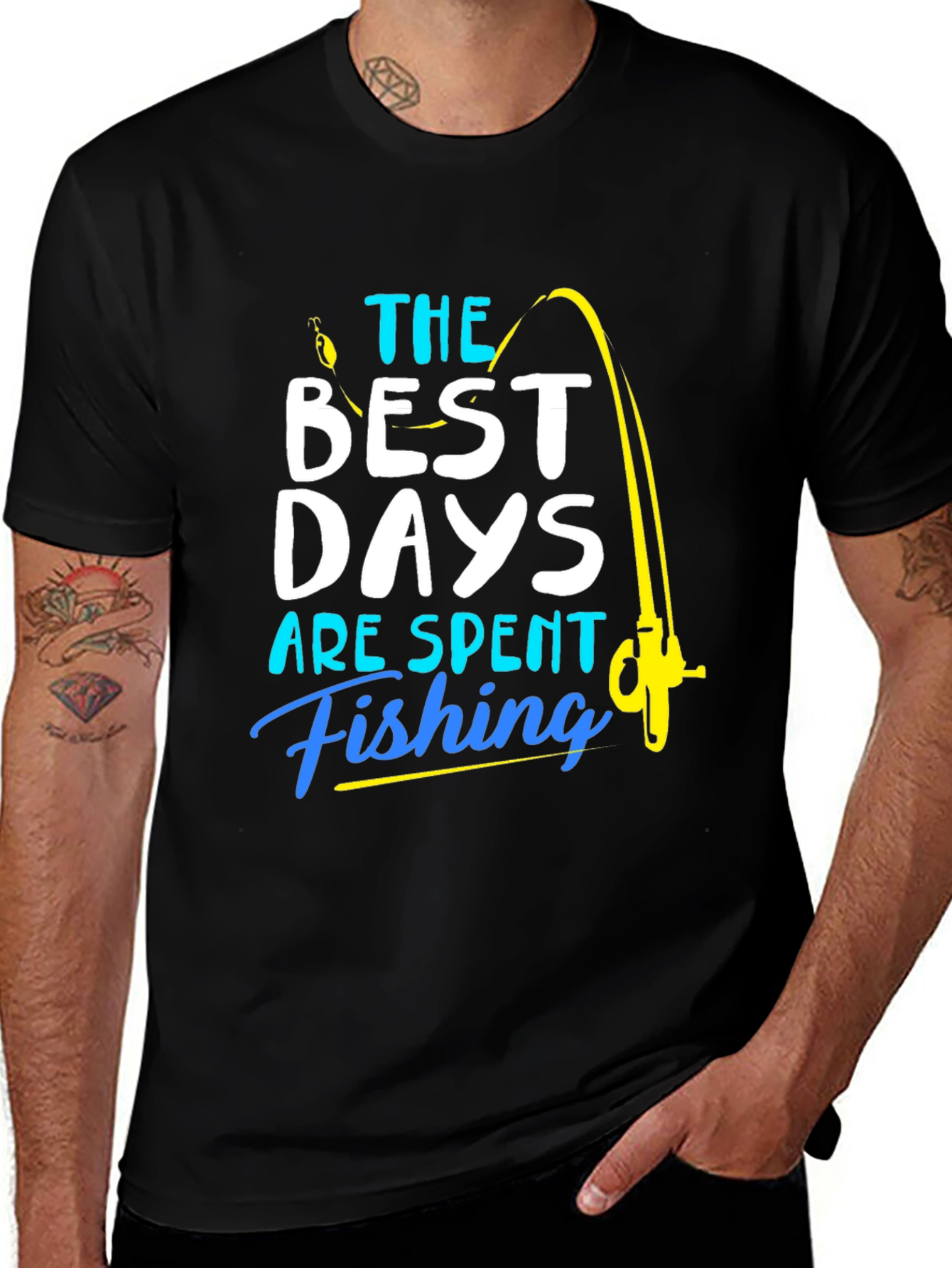 Variant 2 of Fishing T-Shirt: Best Days are Spent Fishing