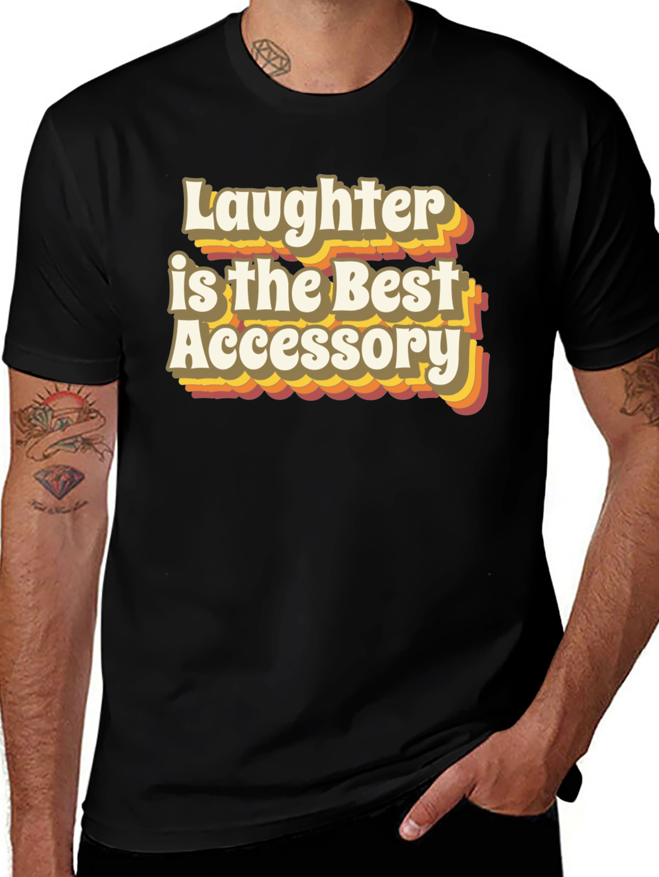Variant 30 of Laughter is the Best Accessory Graphic Tee