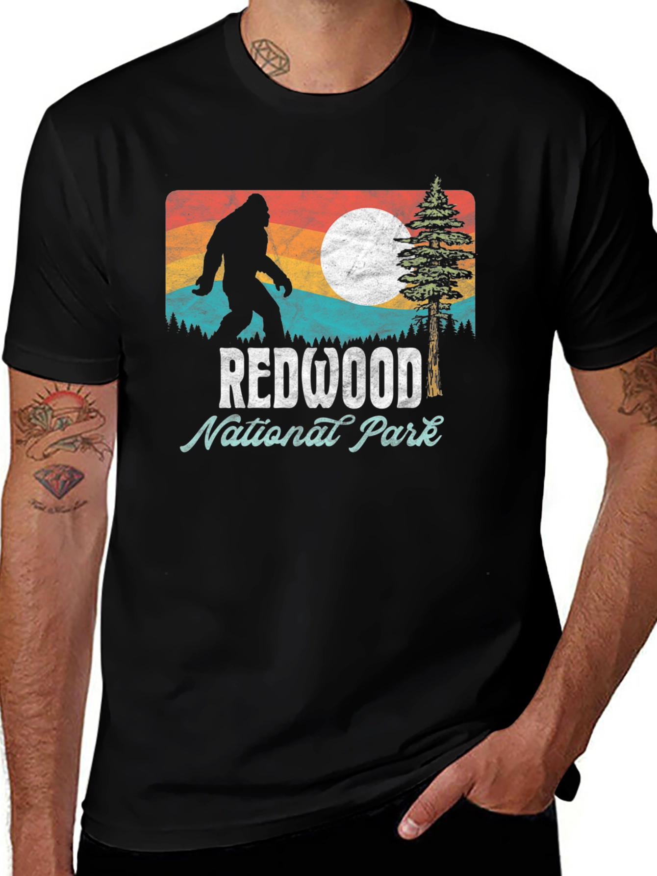 Redwood National Park Bigfoot Graphic Tee