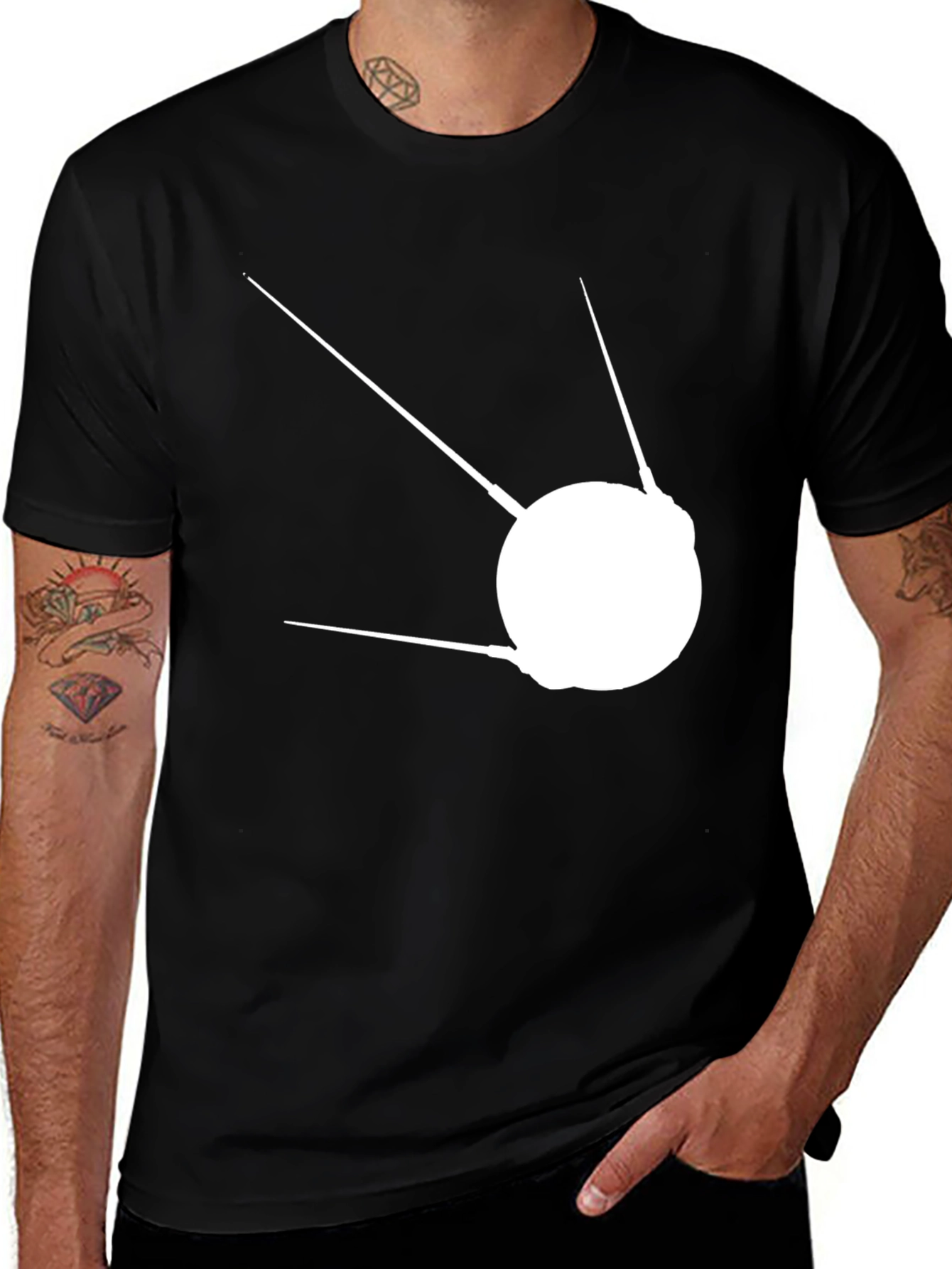 Sputnik T-Shirt - Retro Space Design