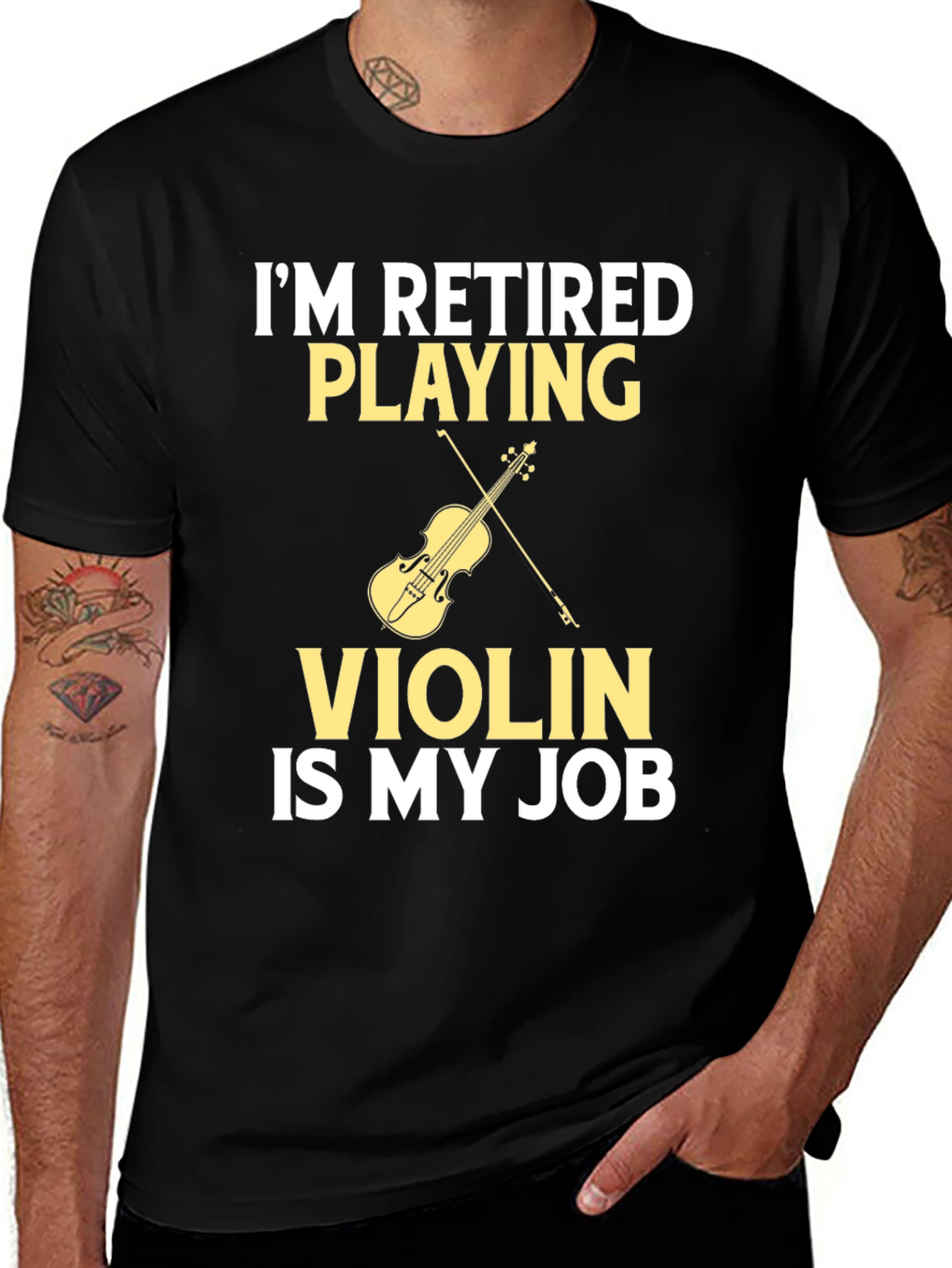 Variant 19 of Retired Violin Player T-Shirt