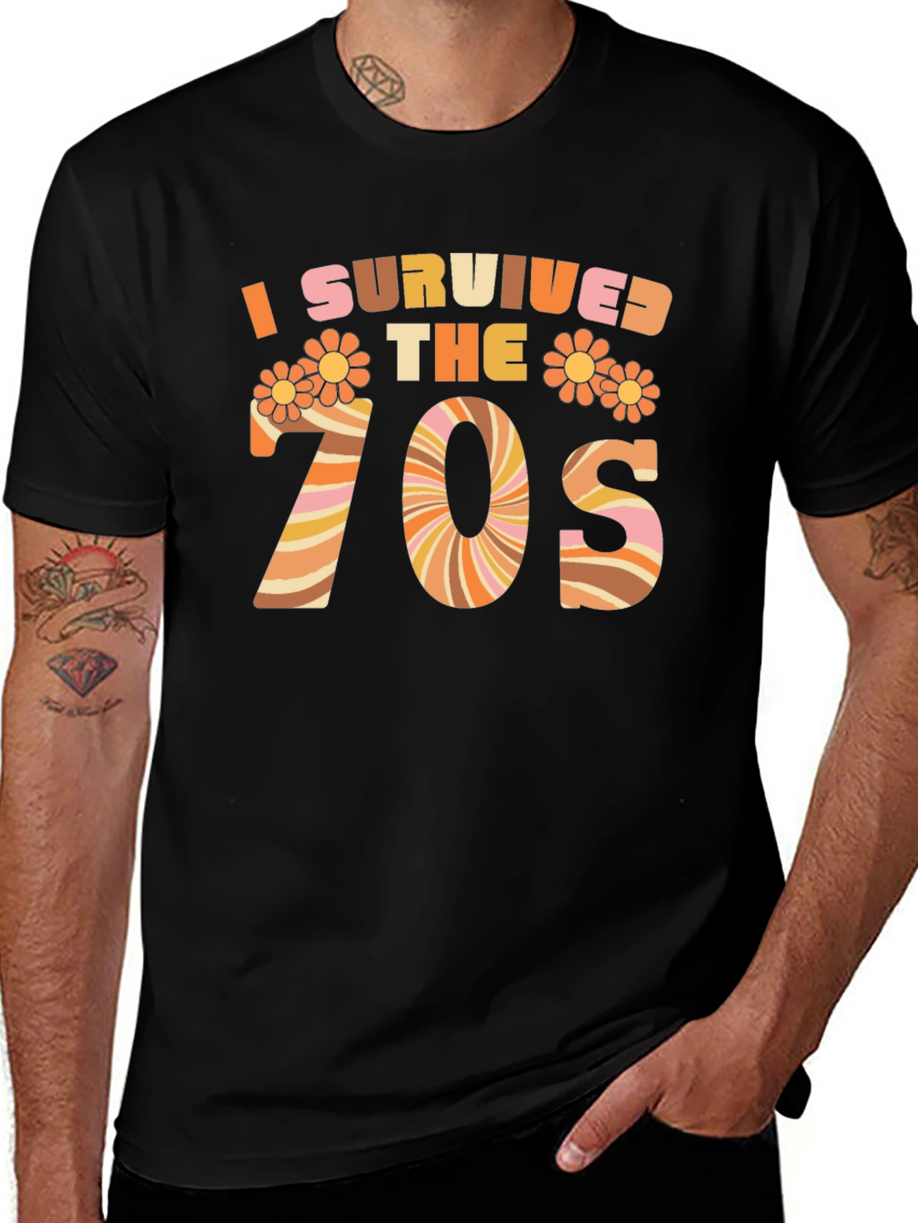 Variant 10 of I Survived the 70s Retro Graphic Tee