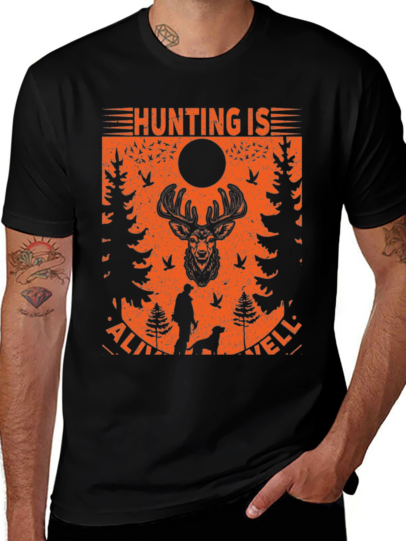 Variant 4 of Hunting is Alive & Well Graphic Tee