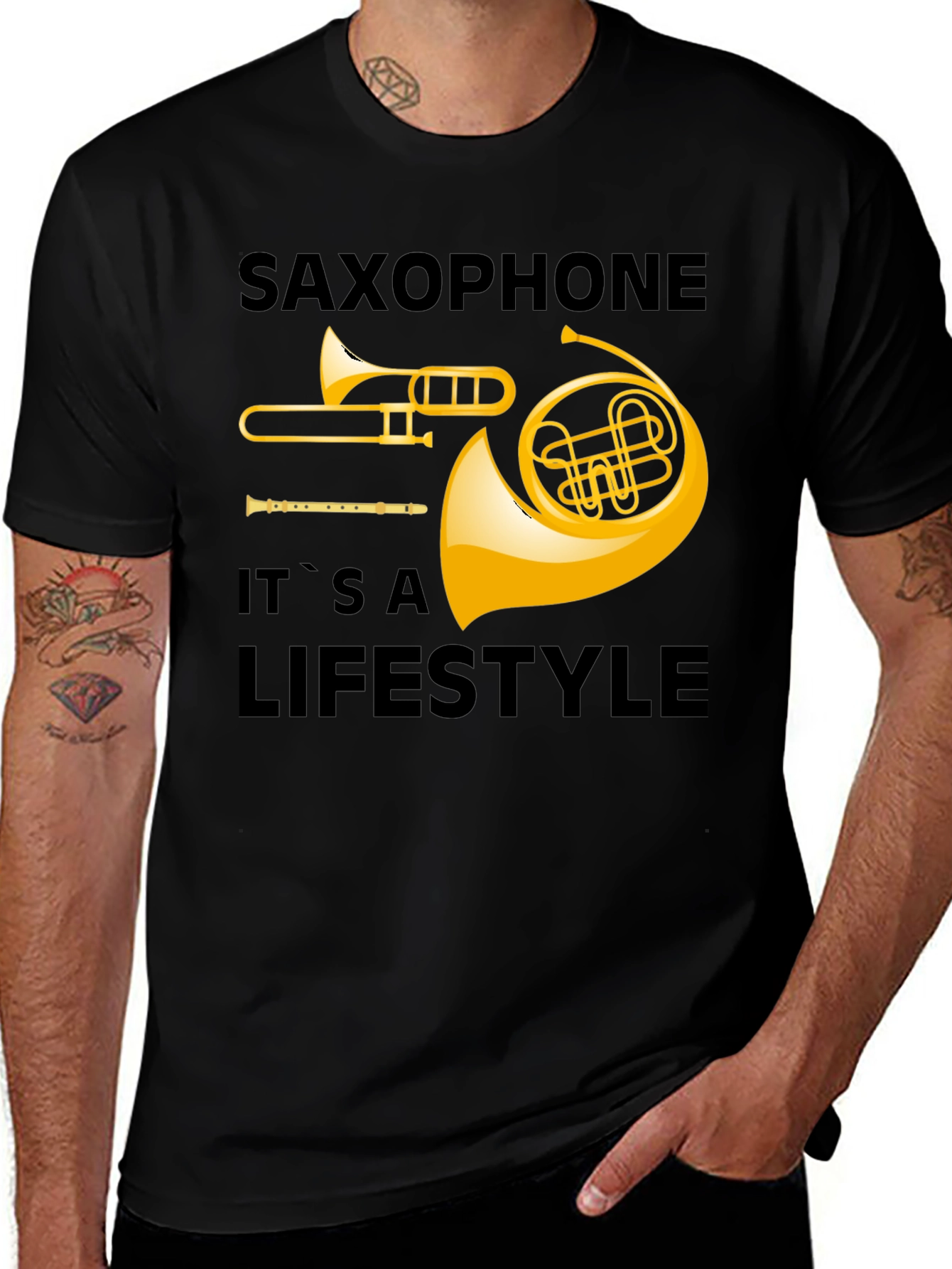 Saxophone Lifestyle T-Shirt - Musical Instrument Tee