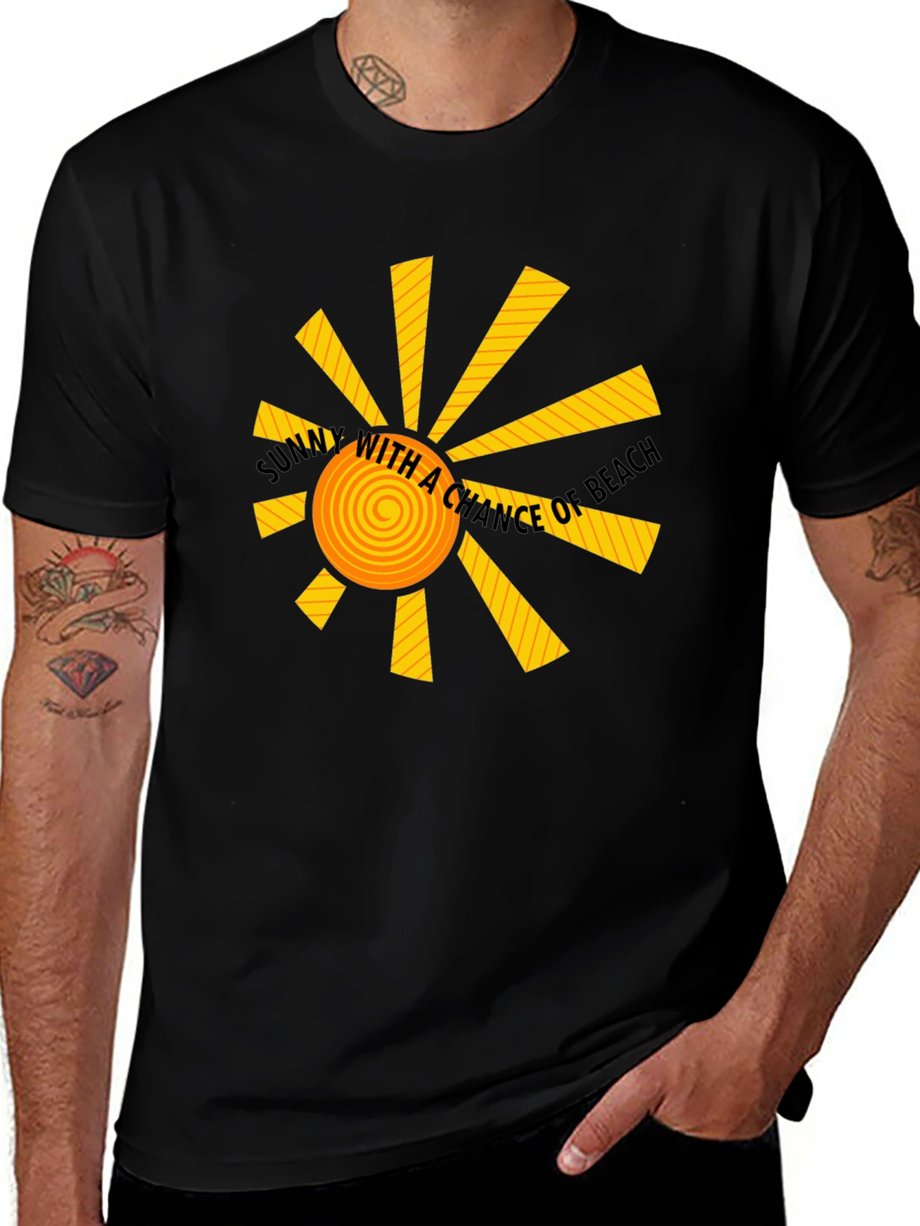 Variant 19 of Sunny with a Chance of Beach Graphic Tee
