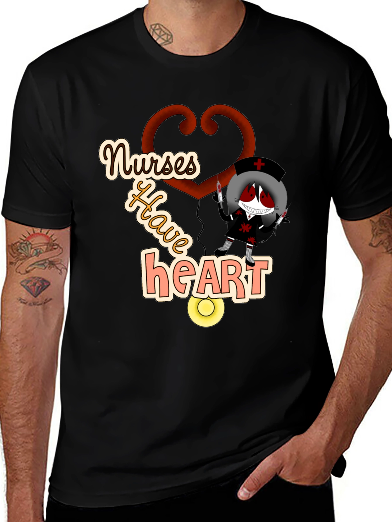Variant 7 of Nurses Have Heart Graphic T-Shirt