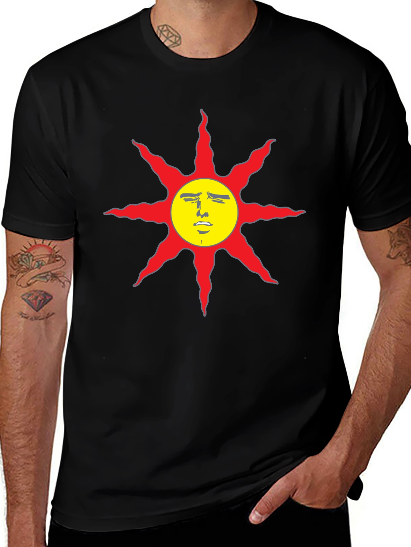 Variant 12 of Praise the Sun T-Shirt - Black Cotton Tee
