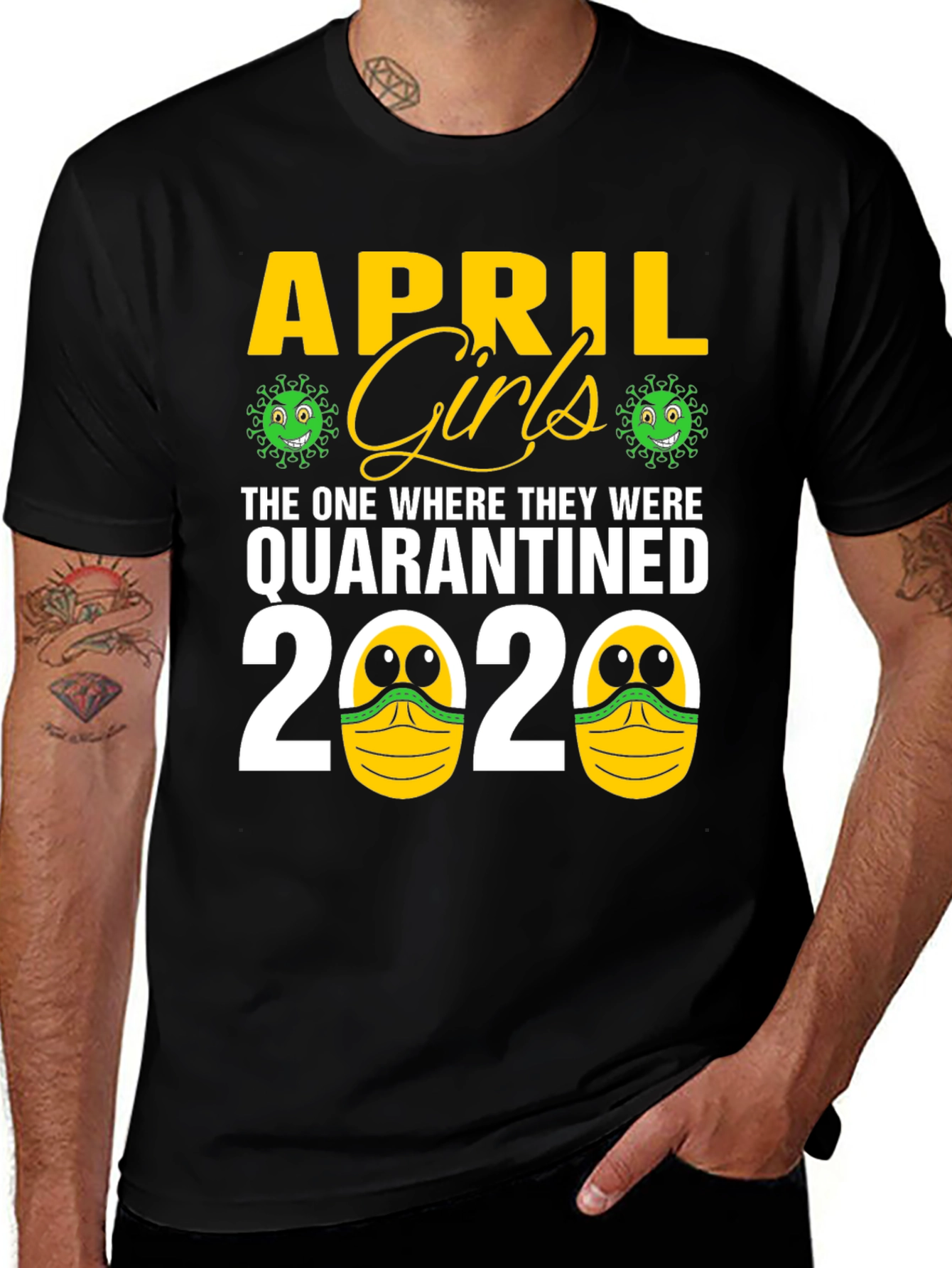 Variant 28 of April Girls Quarantined 2020 Novelty T-Shirt