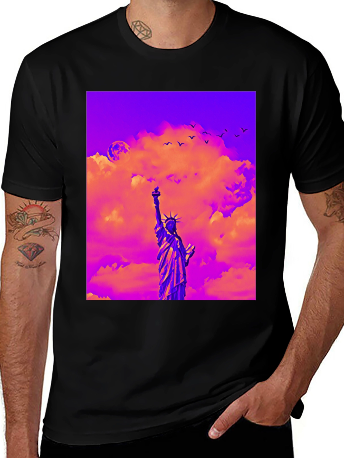 Variant 12 of Statue of Liberty Graphic Tee - Vibrant Design
