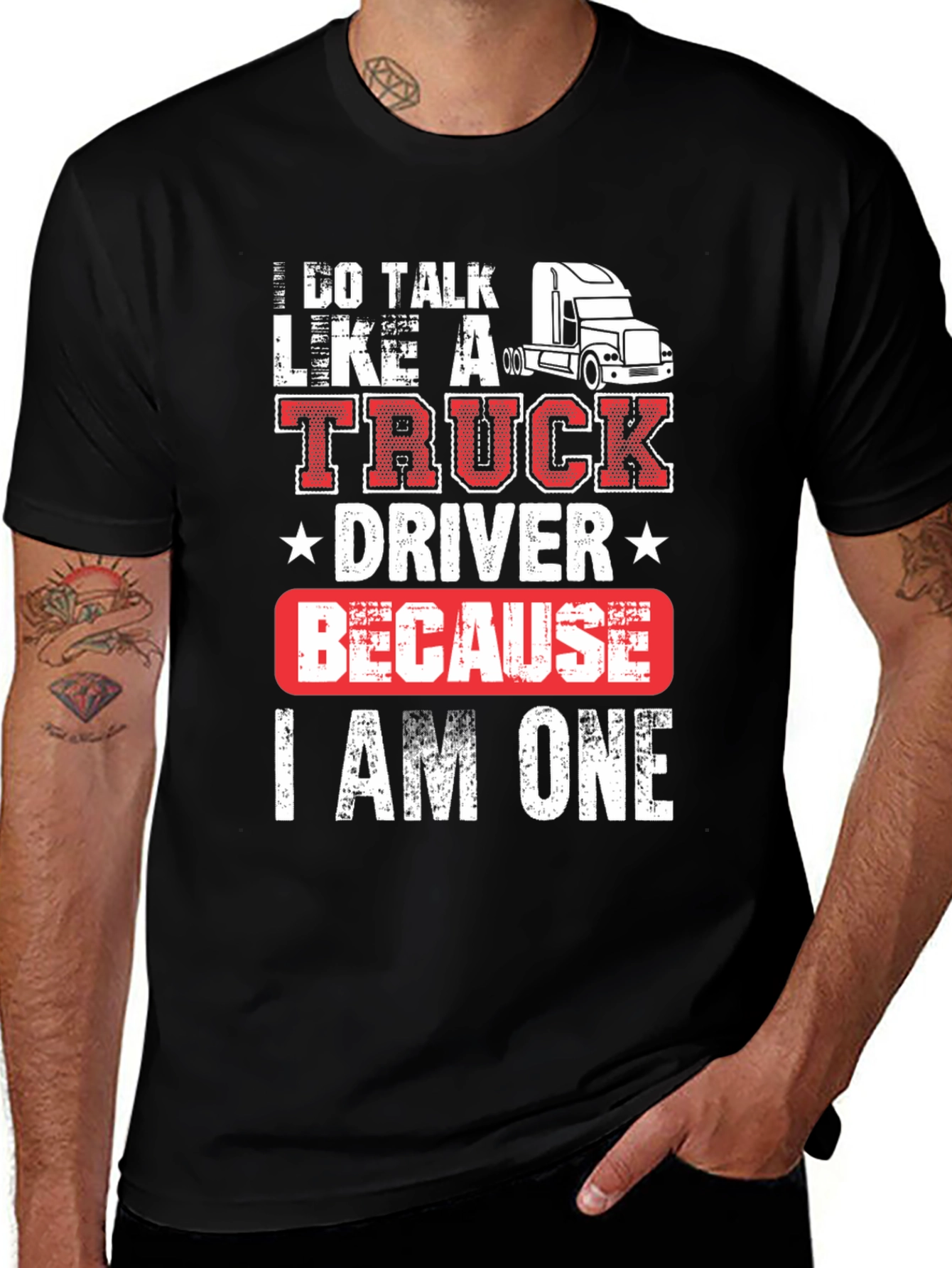 Variant 20 of Truck Driver T-Shirt - Funny Graphic Tee