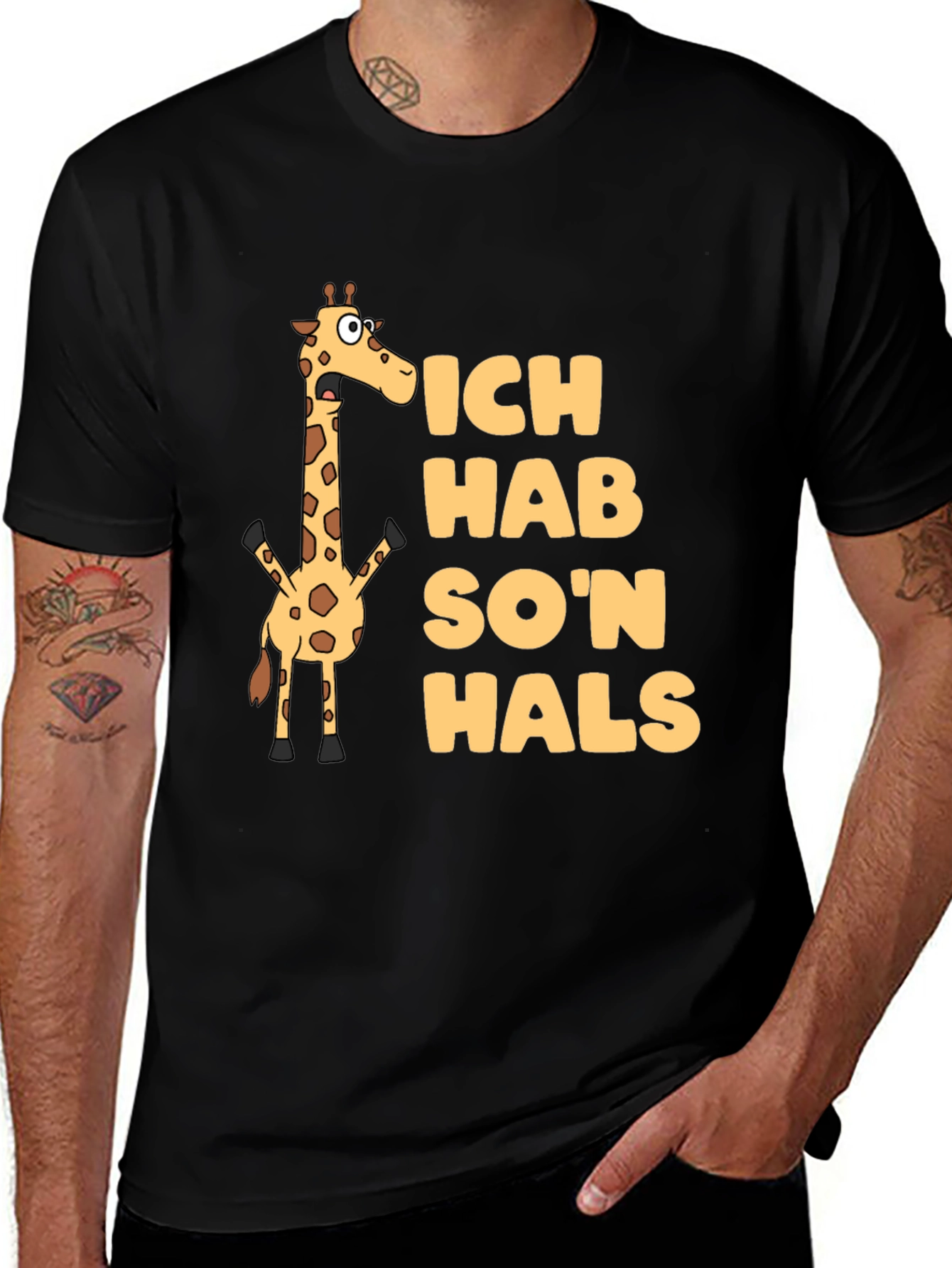 Variant 27 of Ich Hab So'n Hals Giraffe Graphic Tee