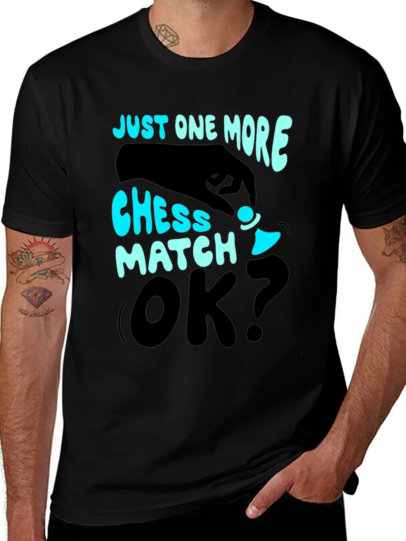 Variant 11 of Chess Match T-Shirt: Just One More, OK?