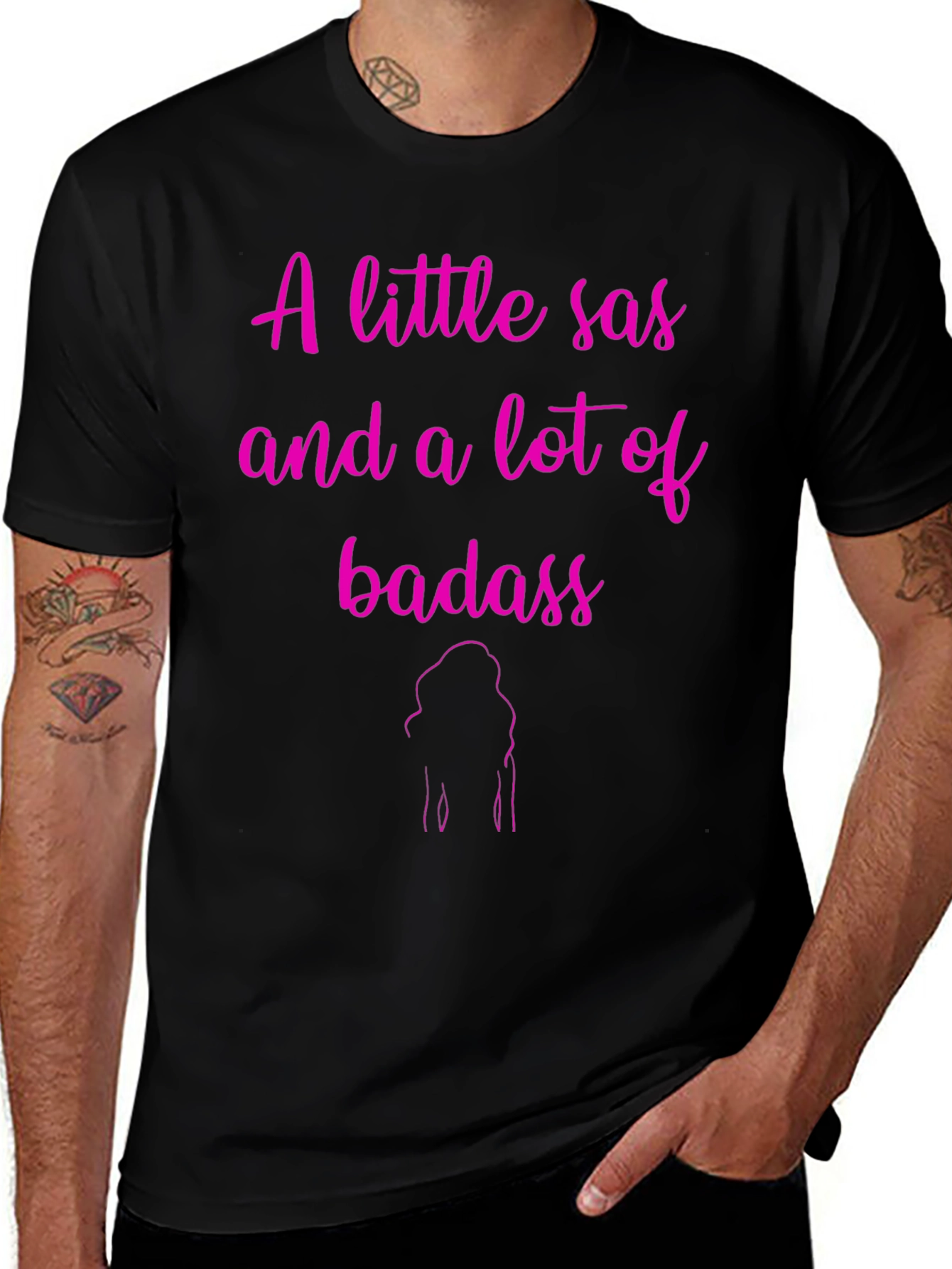 Variant 27 of Sassy Badass Graphic T-Shirt - Bold & Stylish