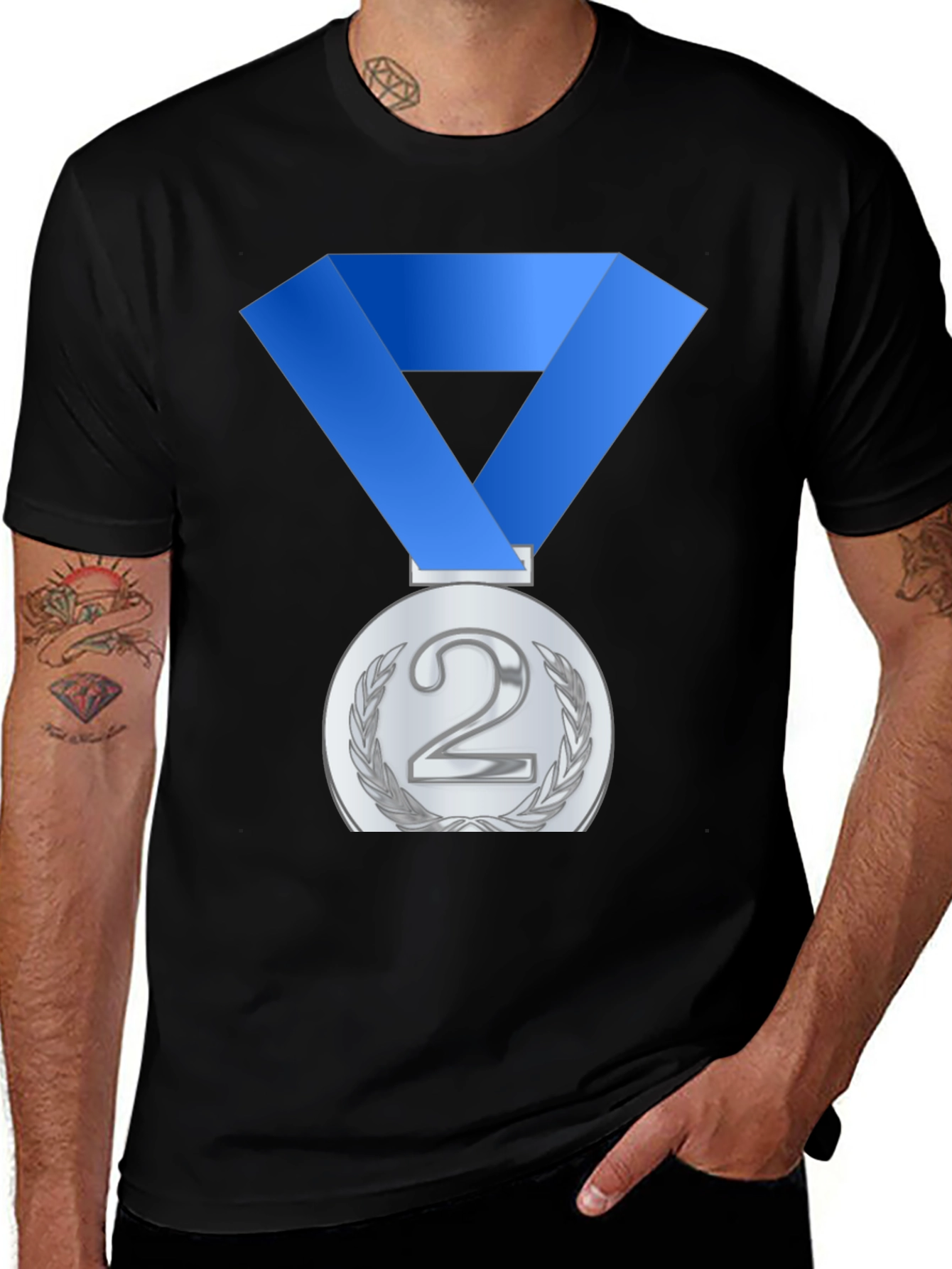 Silver Medal T-Shirt: Second Place Champ