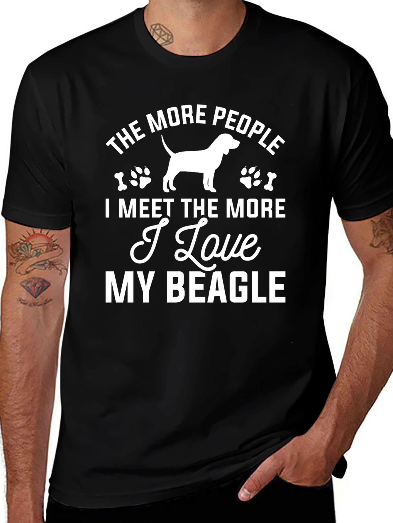 Variant 30 of The More People I Meet I Love My Beagle T-Shirt