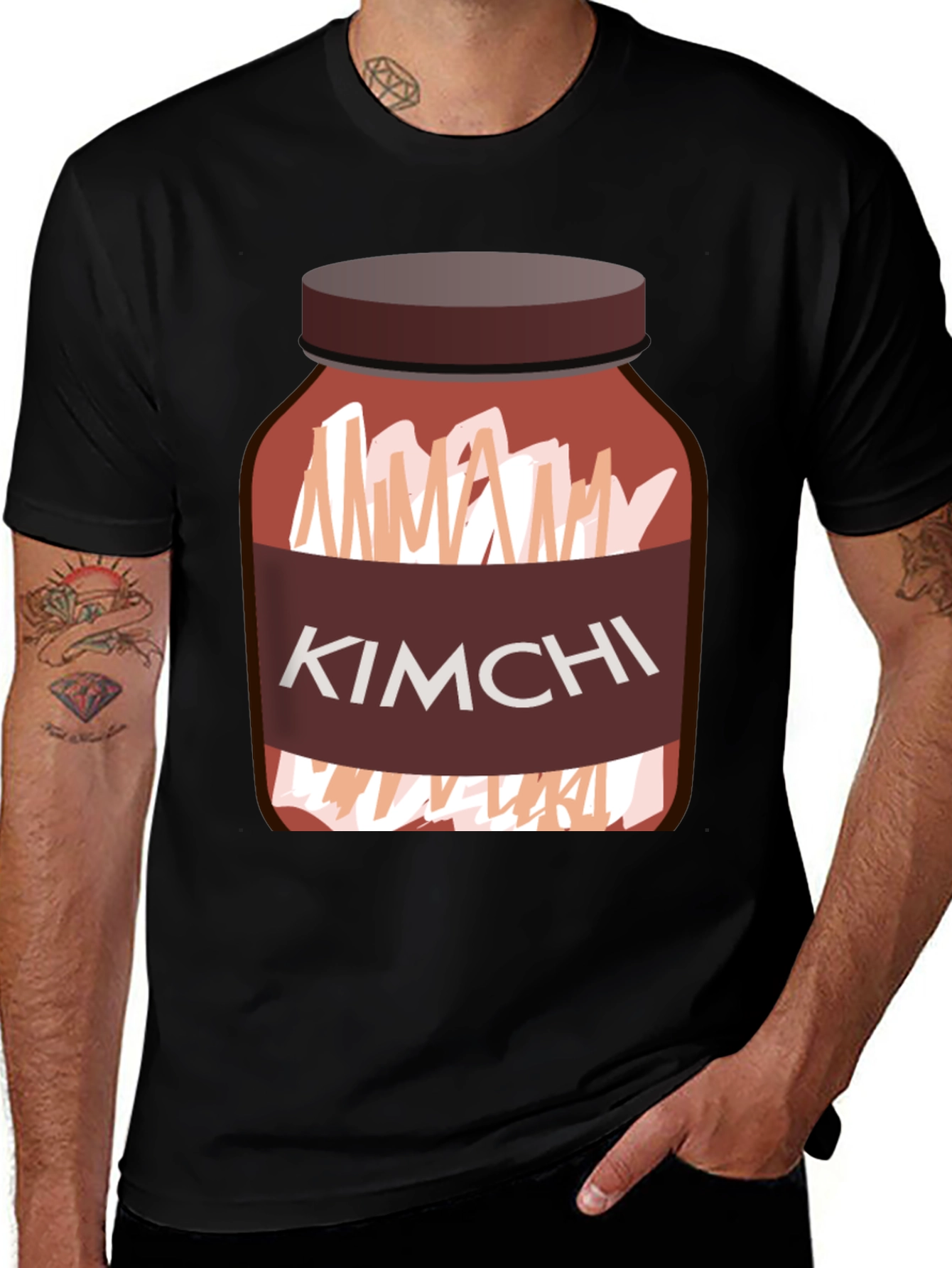 Kimchi Jar Graphic Tee - Unisex Black T-Shirt