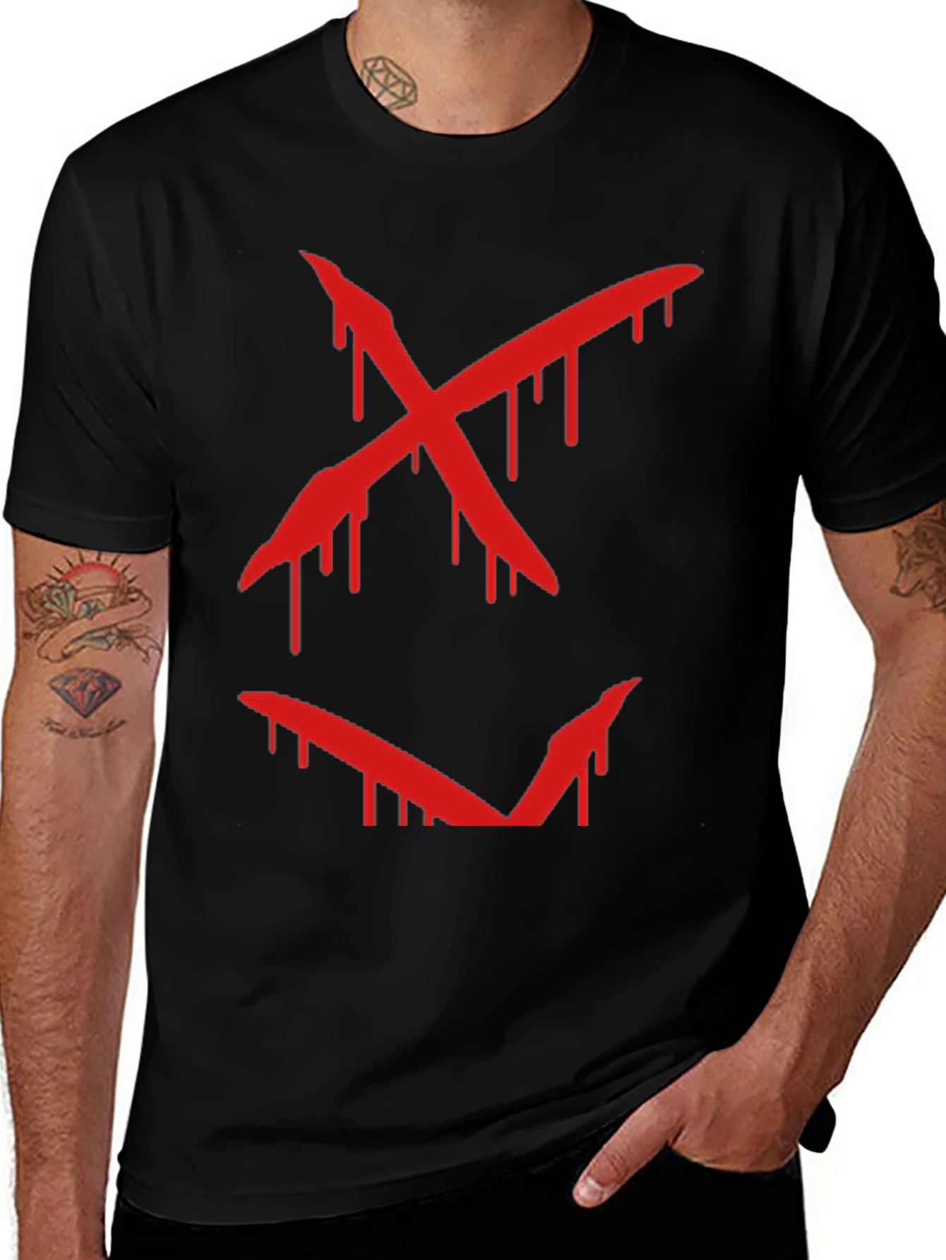 Variant 17 of Bloody Smile Graphic T-Shirt