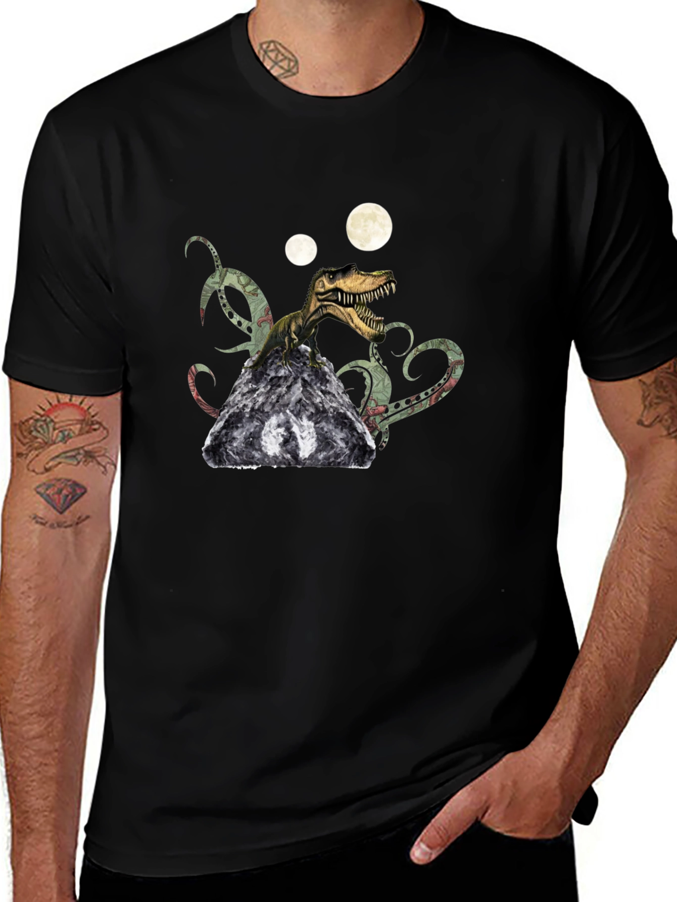 Variant 2 of Dino-Kraken T-Shirt