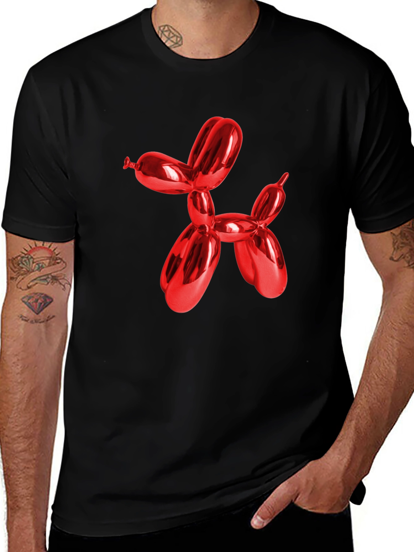 Variant 18 of Balloon Dog Graphic Tee - Stylish Casual Wear