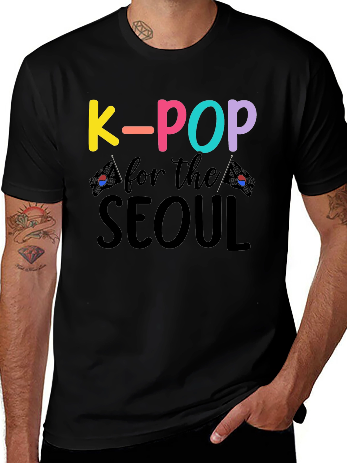 Black K-Pop for the Seoul T-Shirt main image