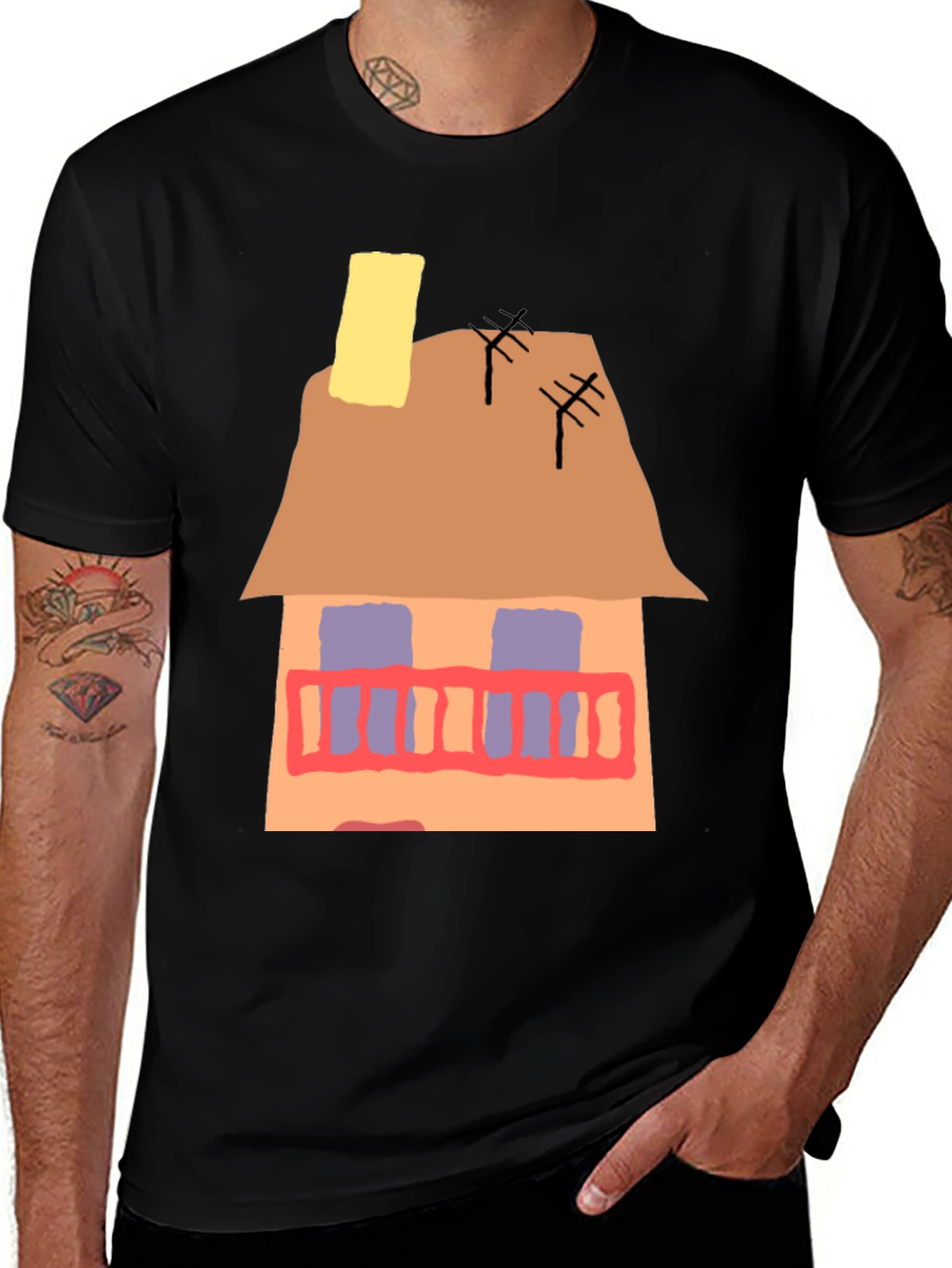 Variant 29 of House Graphic T-Shirt - Unique Design